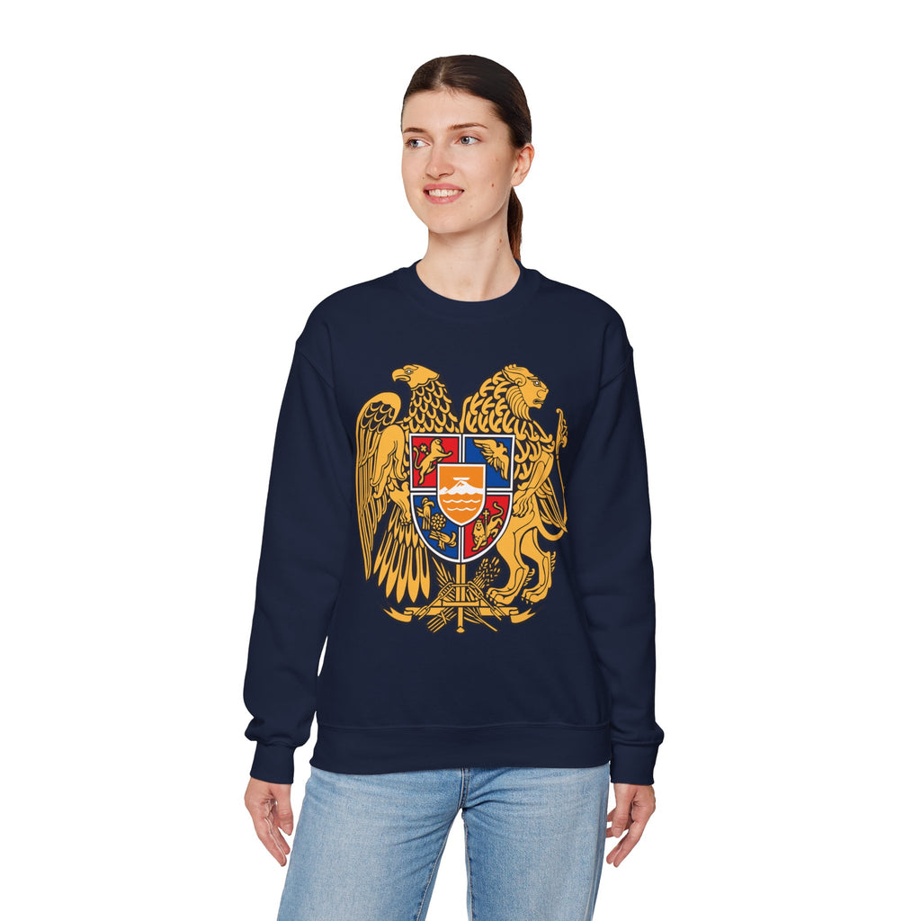 Armenian Coat of Arms Sweatshirt - Historical Vintage Unisex Graphic Pullover