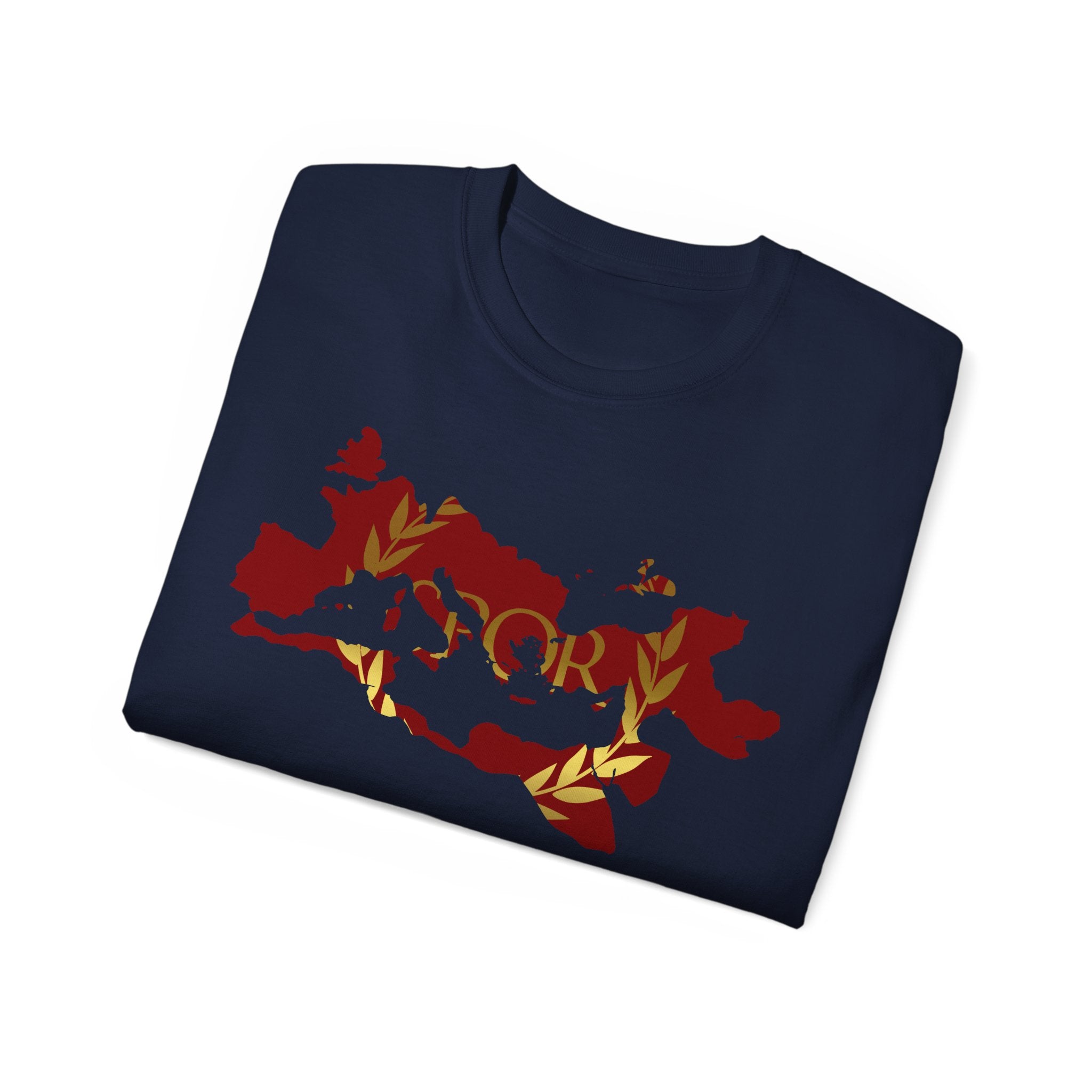 Rome Empire Epic Map Unisex Tee Shirt, SPQR Logo Ancient Rome Tshirt