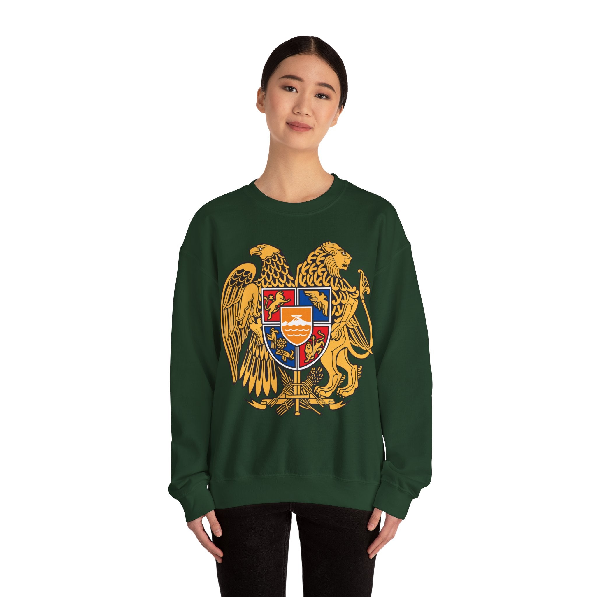 Armenian Coat of Arms Sweatshirt - Historical Vintage Unisex Graphic Pullover