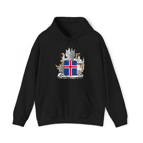 Iceland Viking Hoodie with Historic Coat of Arms