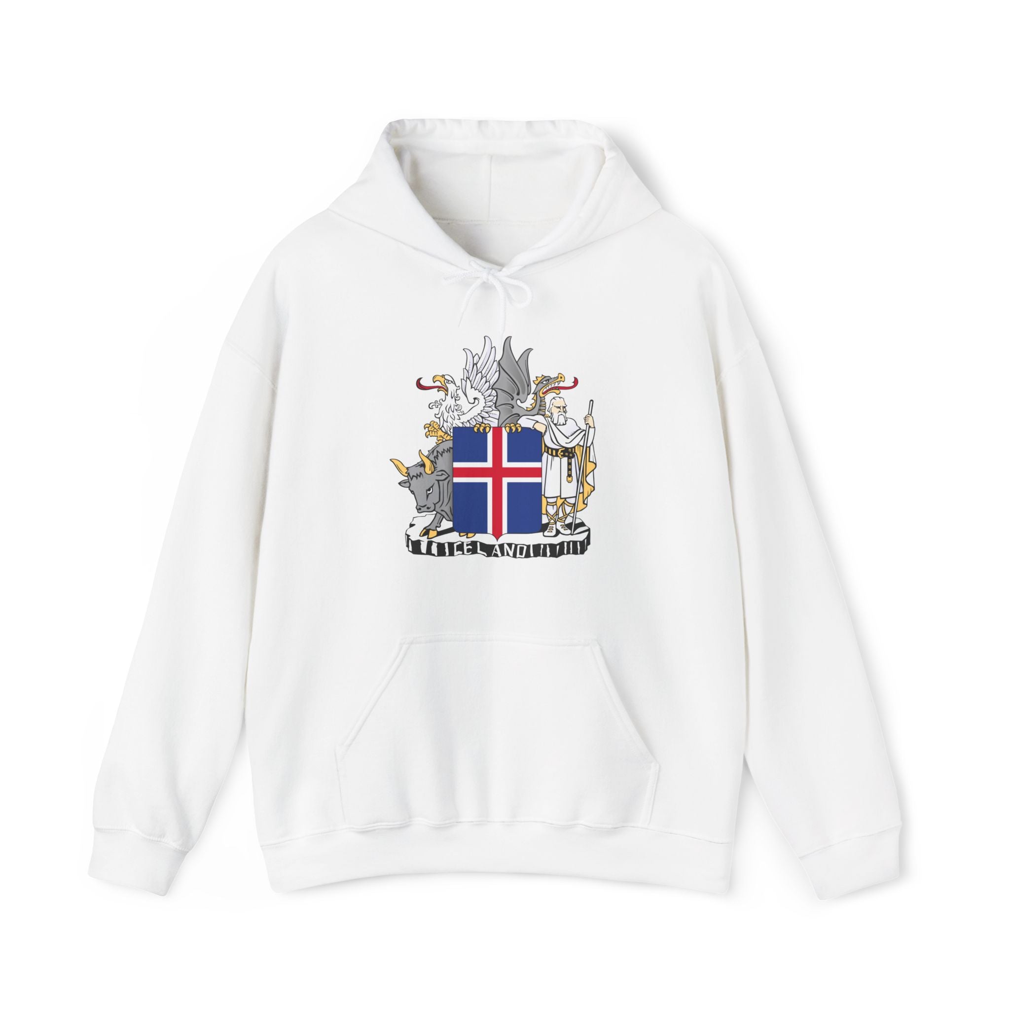 Iceland Viking Hoodie with Historic Coat of Arms