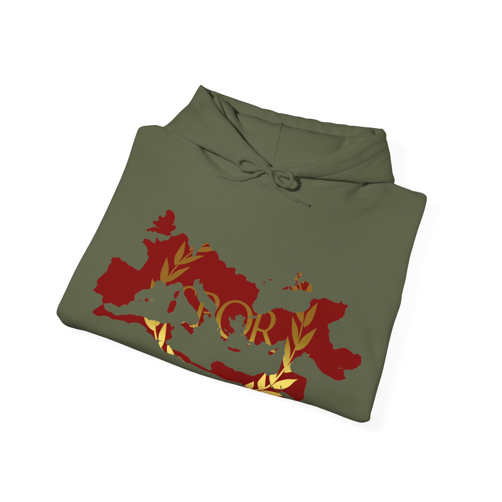 Roman Empire Epic Map and SPQR Logo Crewneck Hoodie