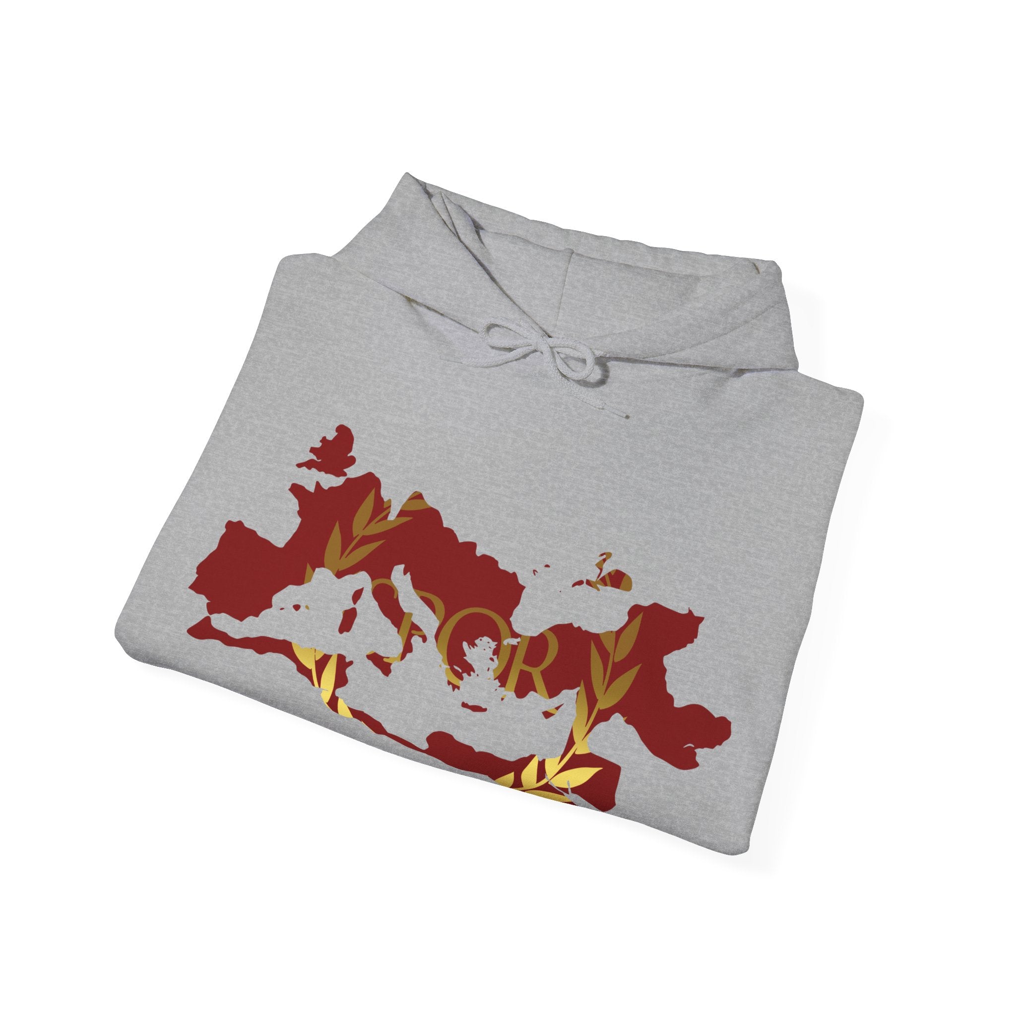 Roman Empire Epic Map and SPQR Logo Crewneck Hoodie