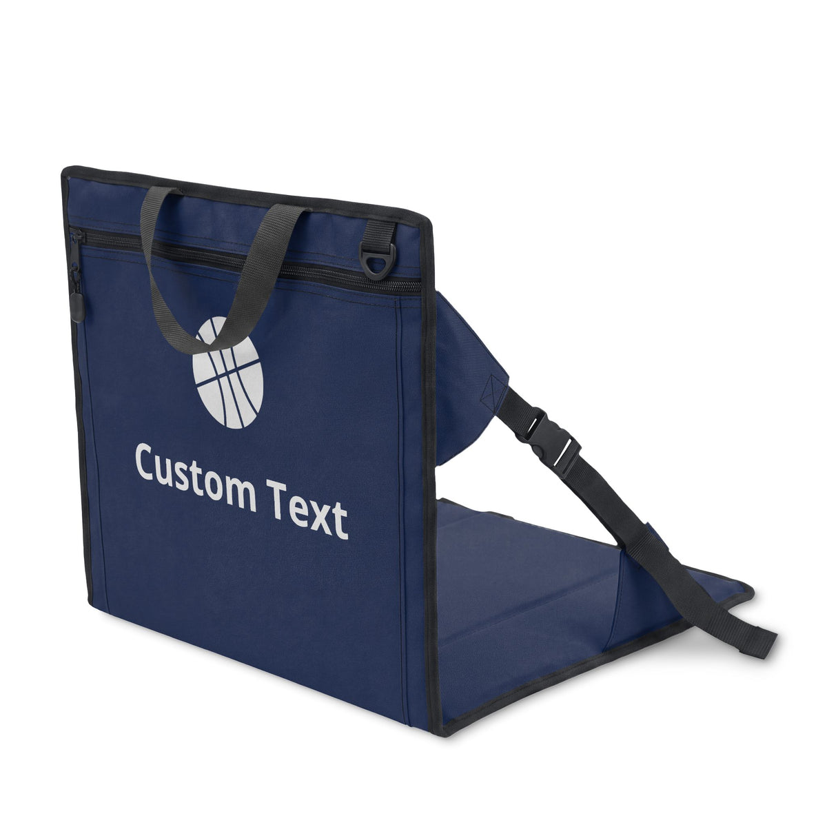 Personalized Basketball Stadium Seat with Back – Custom Name & Number