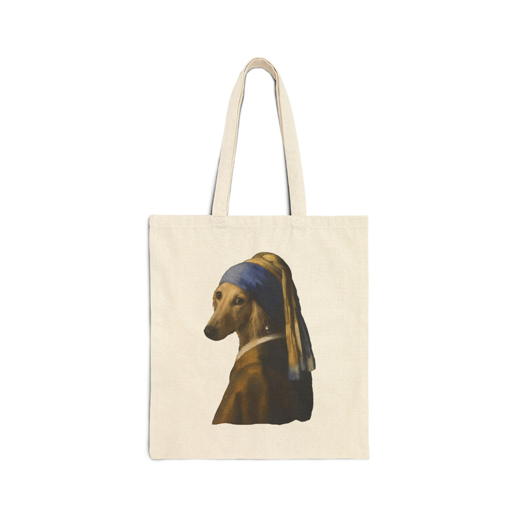 Dog with a Pearl Earring  Tote Bag