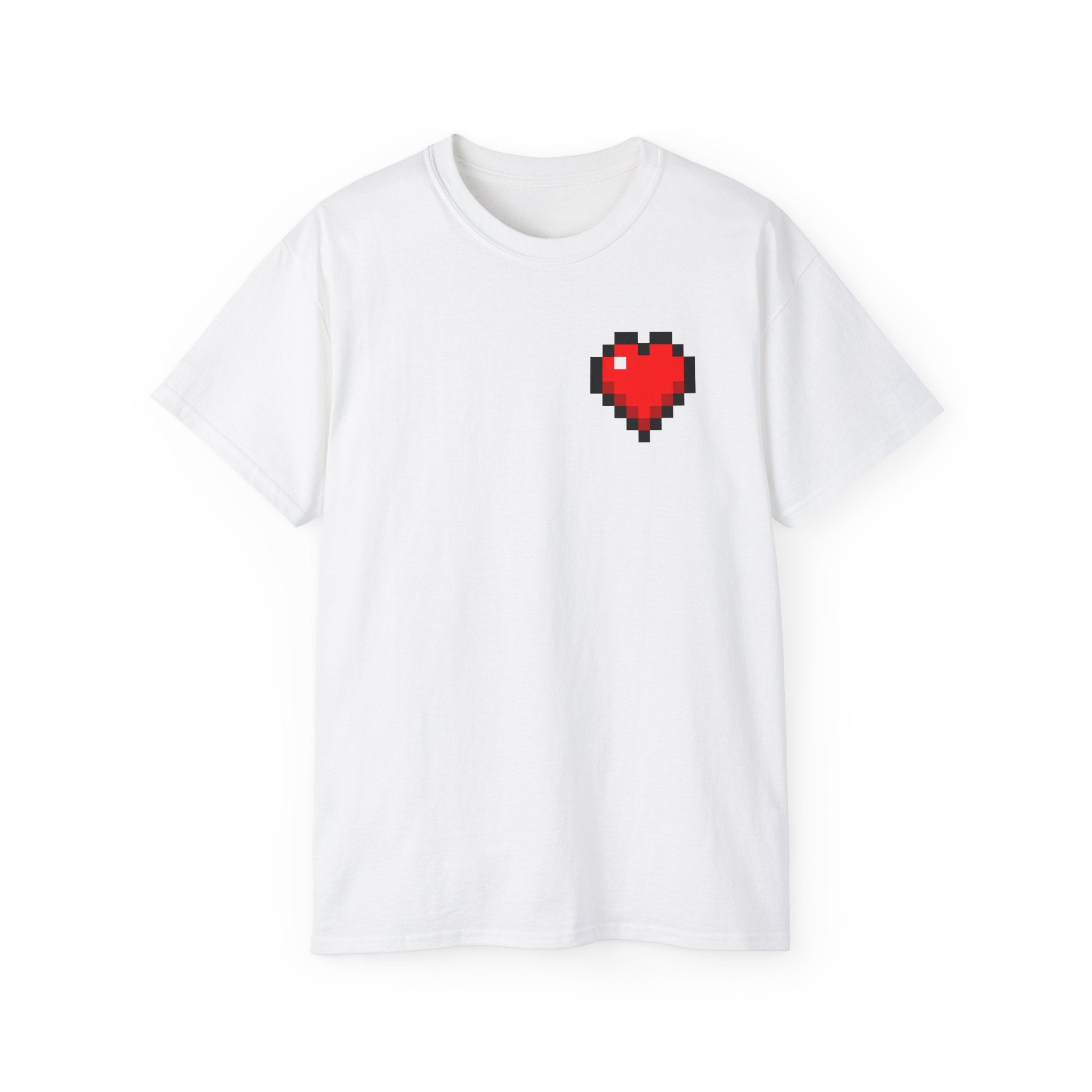 Pixel Heart Tee — Retro 8‑Bit Love Graphic T‑Shirt