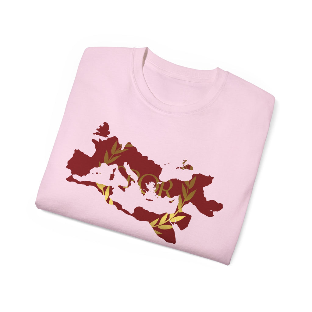 Rome Empire Epic Map Unisex Tee Shirt, SPQR Logo Ancient Rome Tshirt