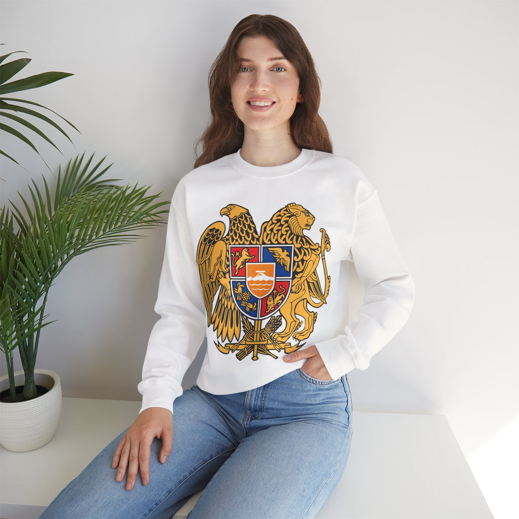 Armenian Coat of Arms Sweatshirt - Historical Vintage Unisex Graphic Pullover