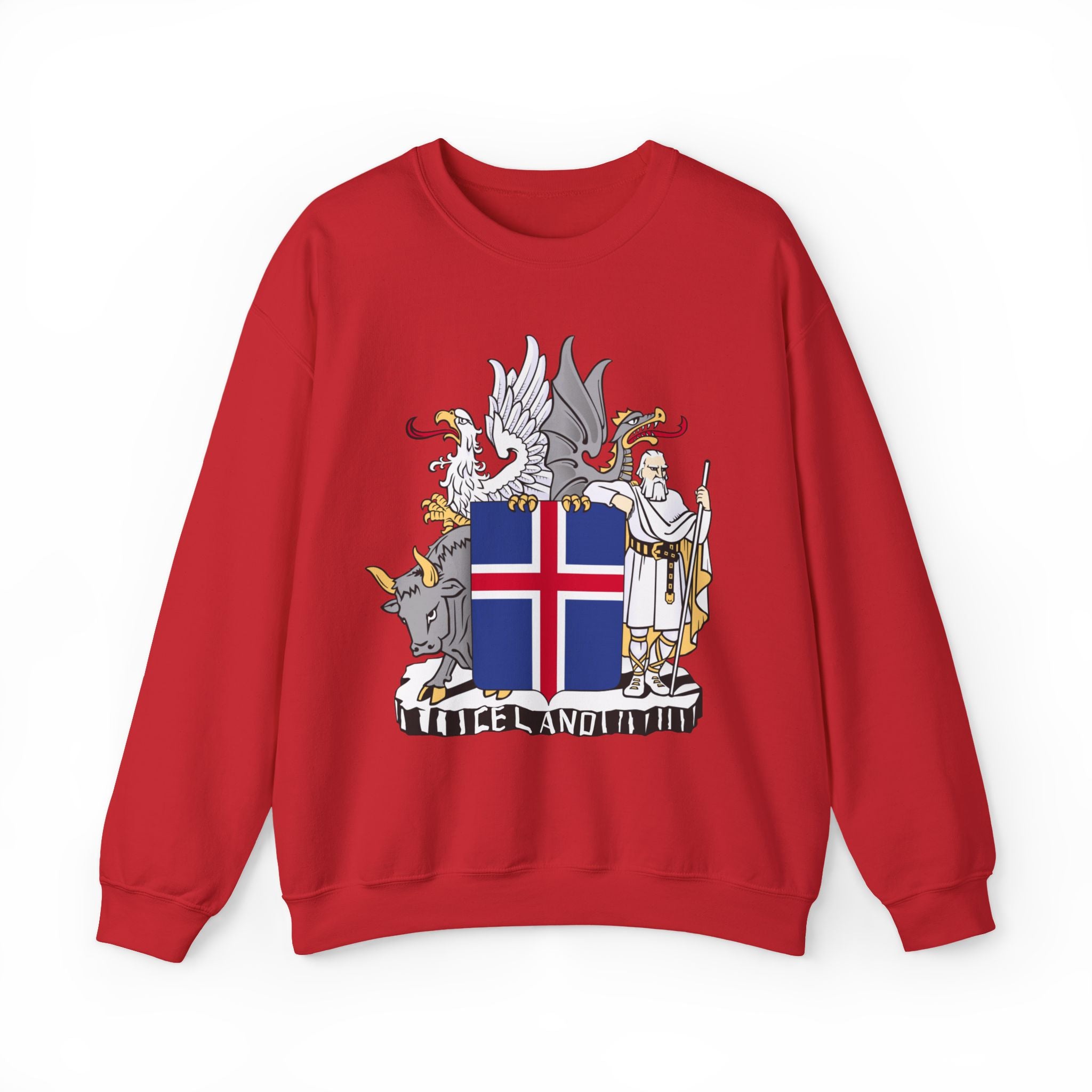 Iceland Viking Sweatshirt with Historic Coat of Arms