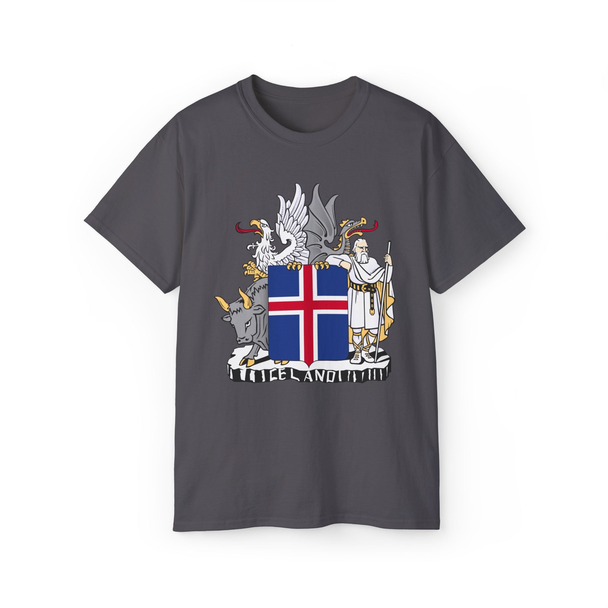 Icelandic T-Shirt with Historic Coat of Arms