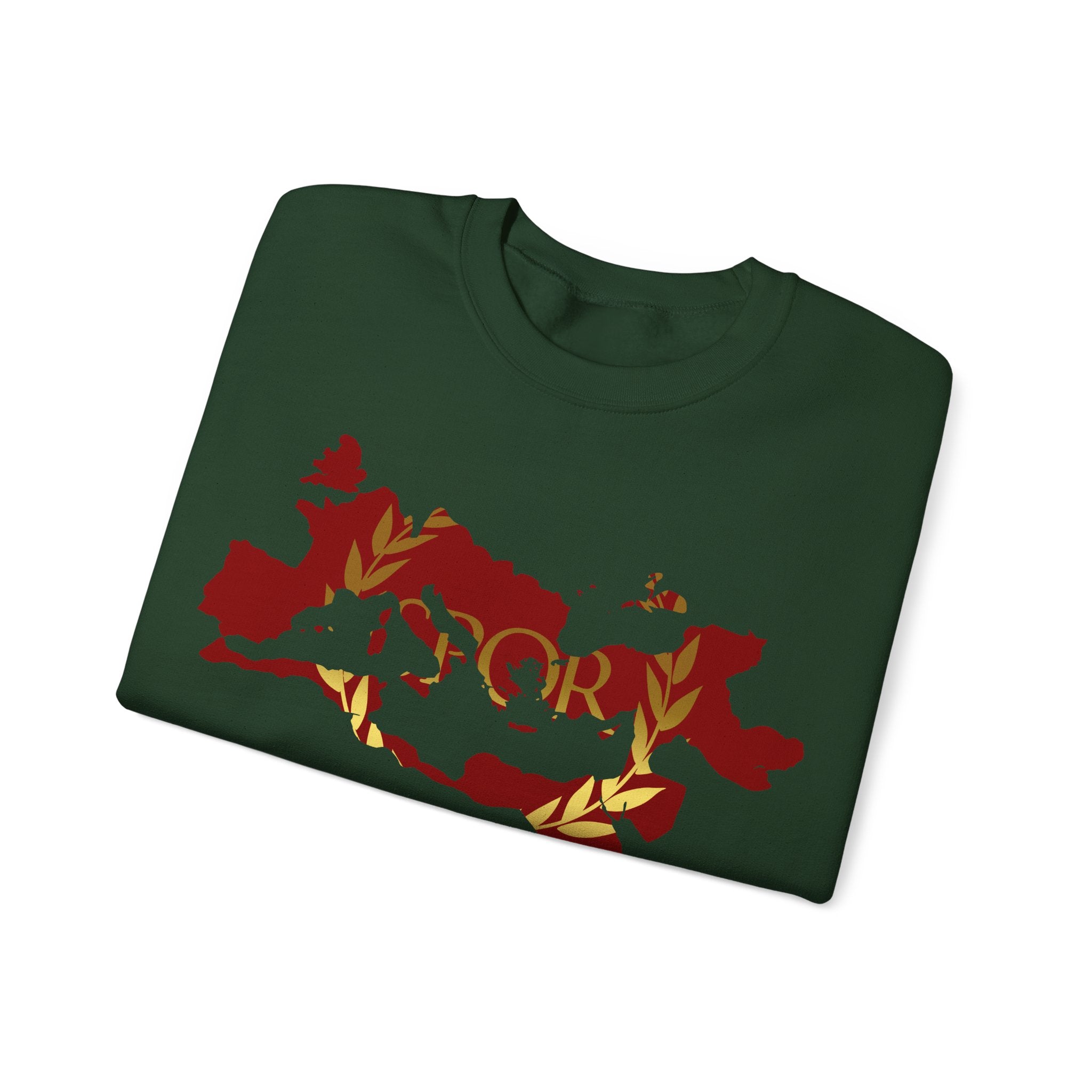 Roman Empire Epic Map and SPQR Logo Crewneck Sweatshirt