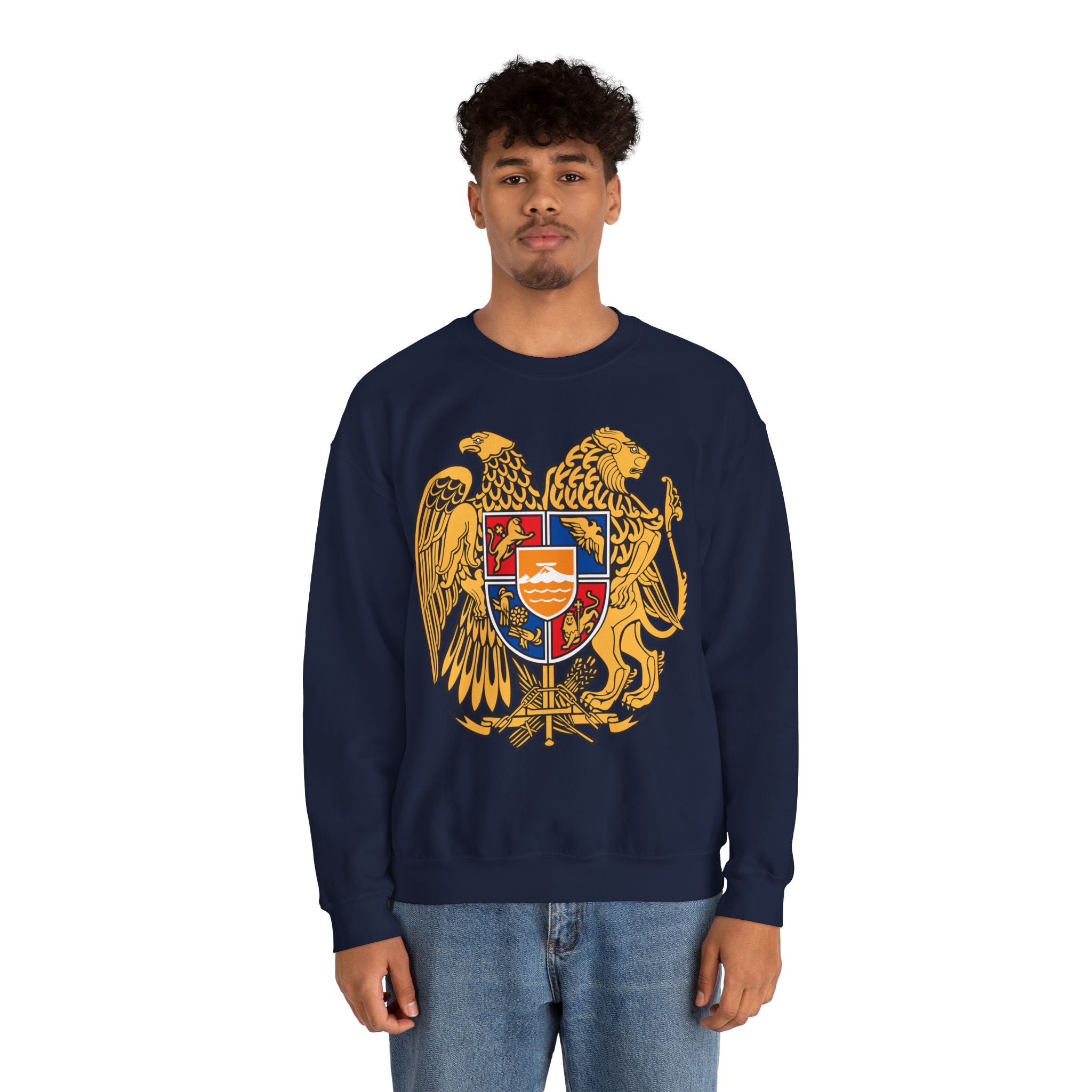Armenian Coat of Arms Sweatshirt - Historical Vintage Unisex Graphic Pullover