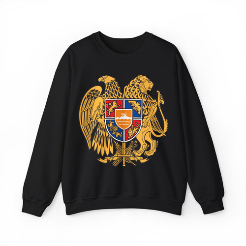 Armenian Coat of Arms Sweatshirt - Historical Vintage Unisex Graphic Pullover