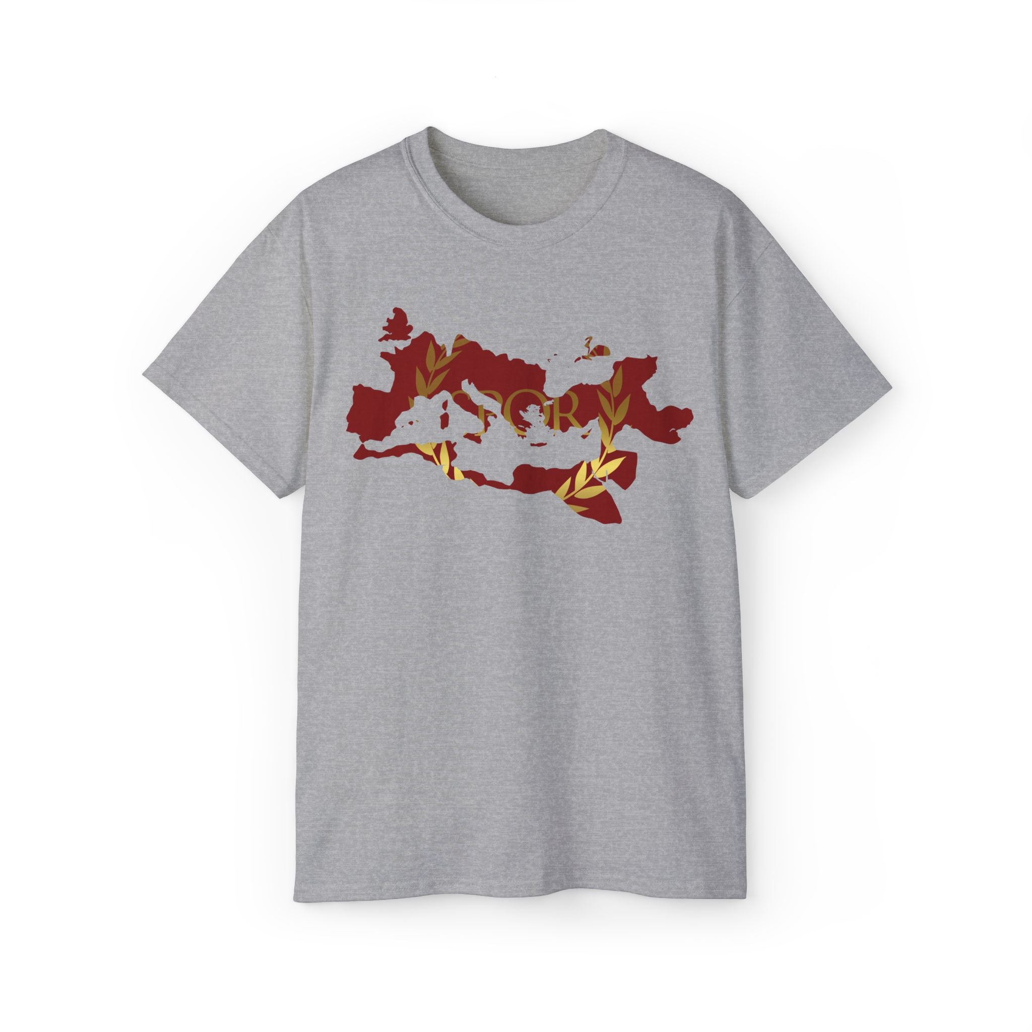 Rome Empire Epic Map Unisex Tee Shirt, SPQR Logo Ancient Rome Tshirt