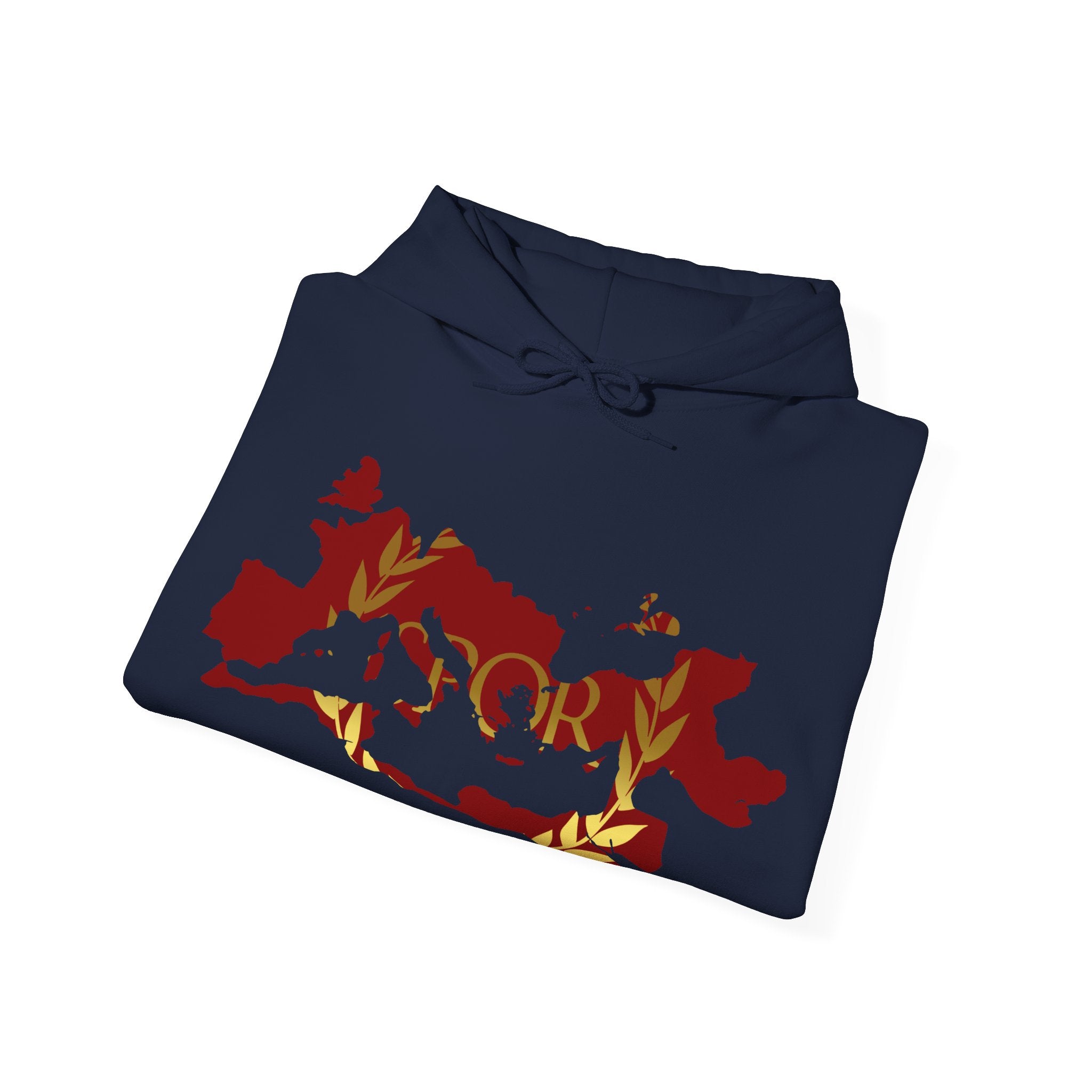 Roman Empire Epic Map and SPQR Logo Crewneck Hoodie
