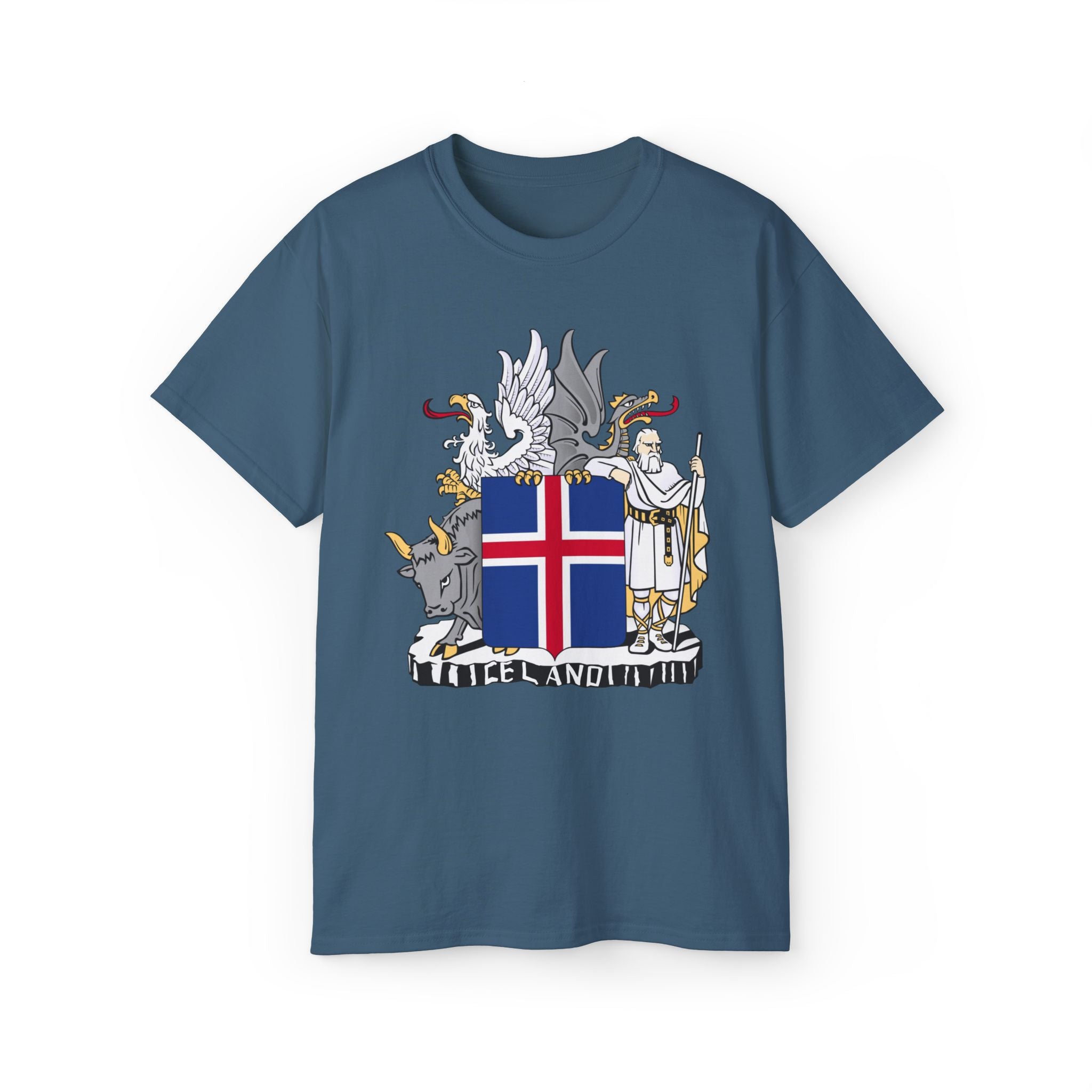 Icelandic T-Shirt with Historic Coat of Arms