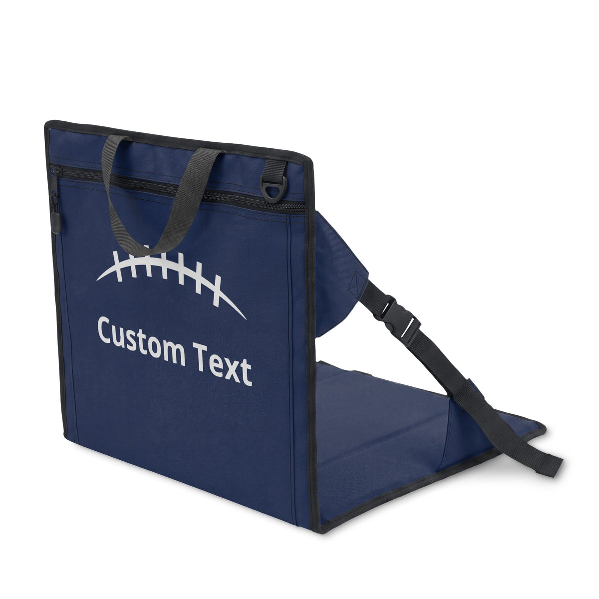 Personalized Football Stadium Seat with Back – Custom Name & Number