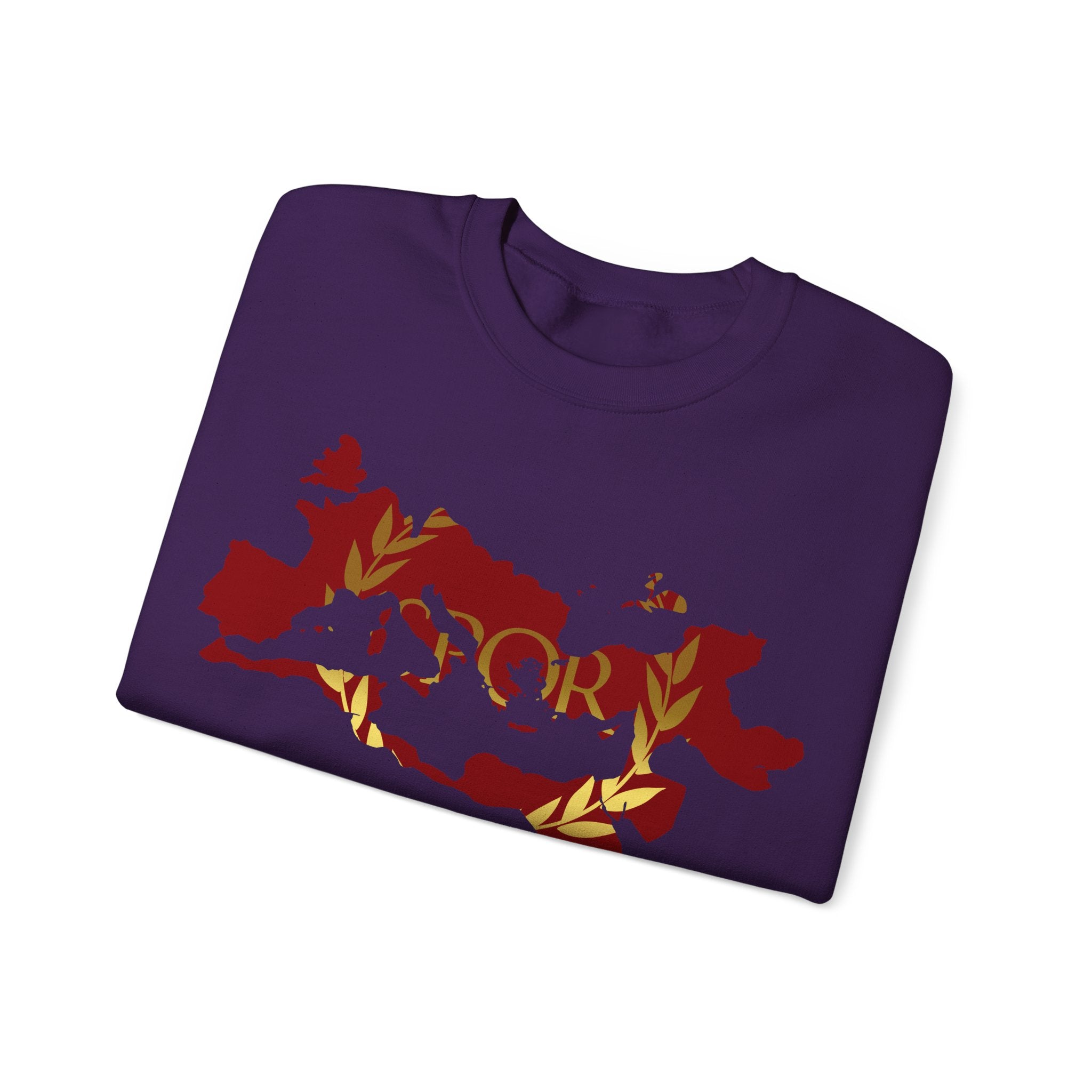 Roman Empire Epic Map and SPQR Logo Crewneck Sweatshirt