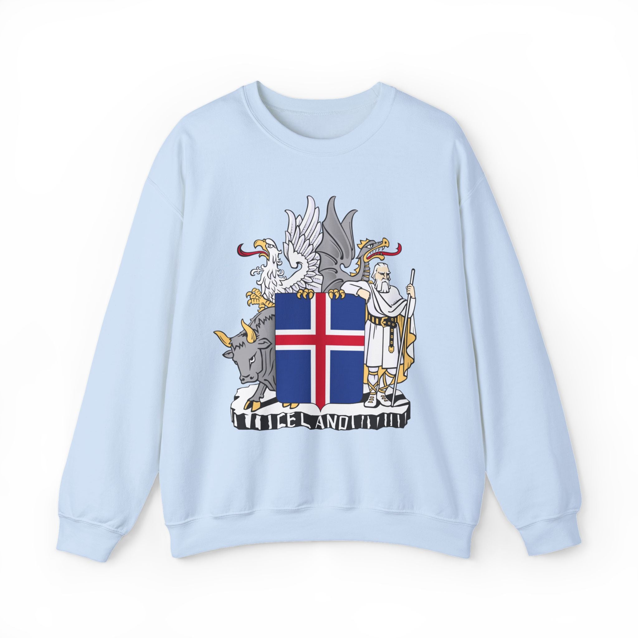 Iceland Viking Sweatshirt with Historic Coat of Arms