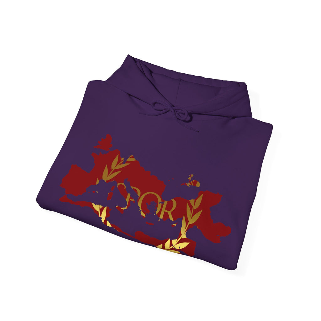 Roman Empire Epic Map and SPQR Logo Crewneck Hoodie