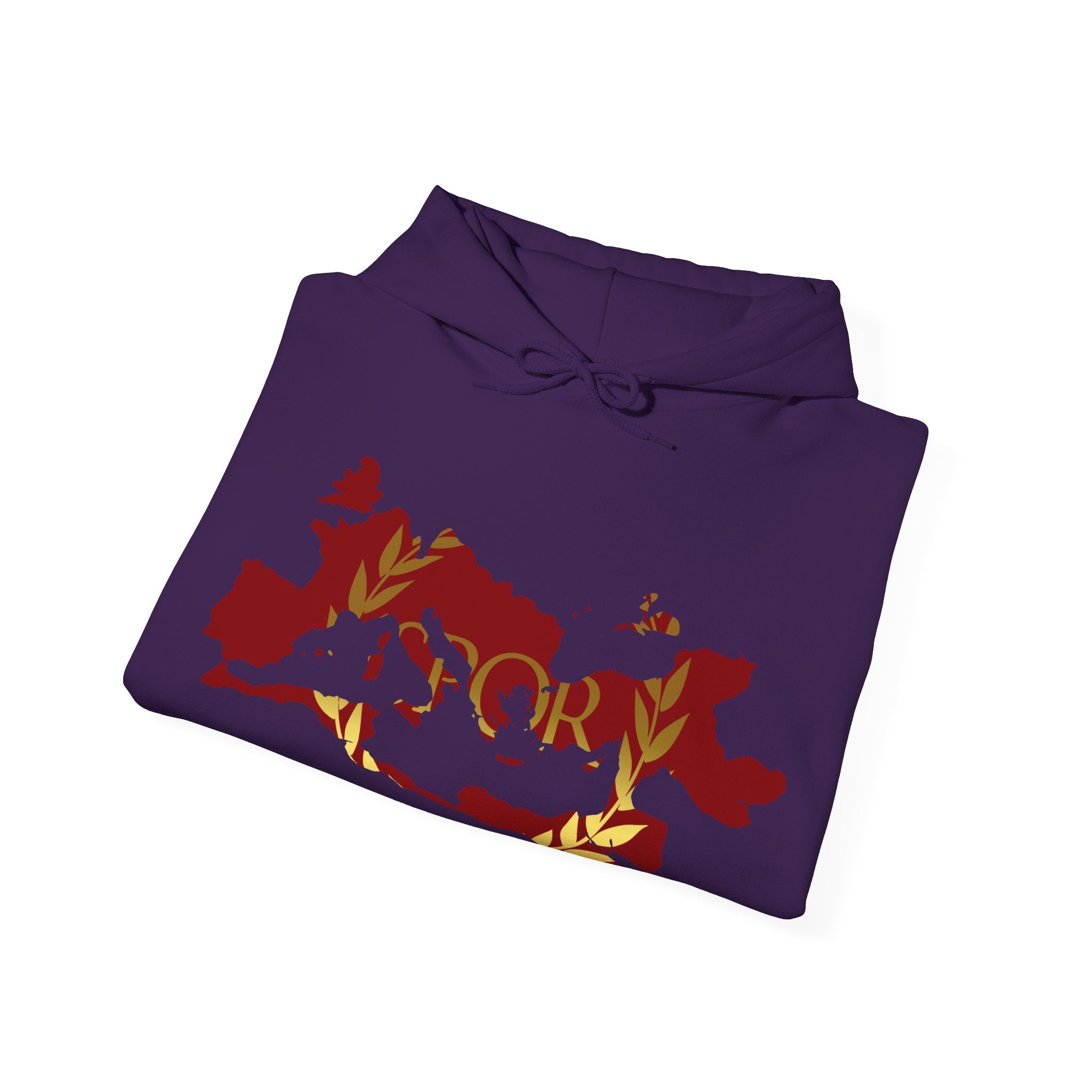 Roman Empire Epic Map and SPQR Logo Crewneck Hoodie