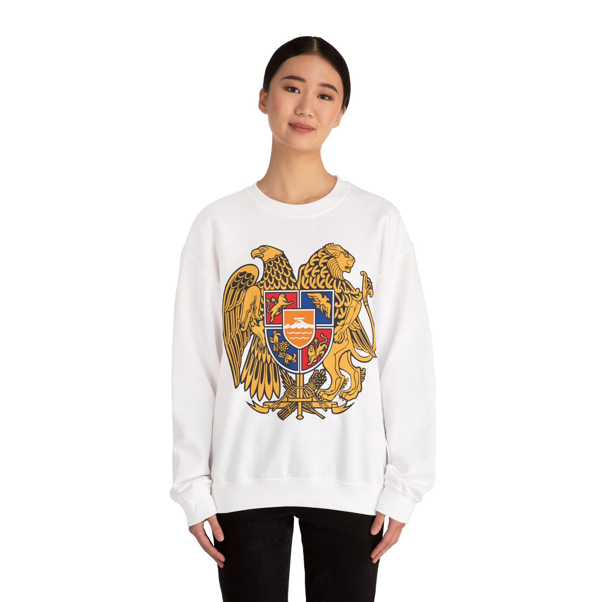 Armenian Coat of Arms Sweatshirt - Historical Vintage Unisex Graphic Pullover
