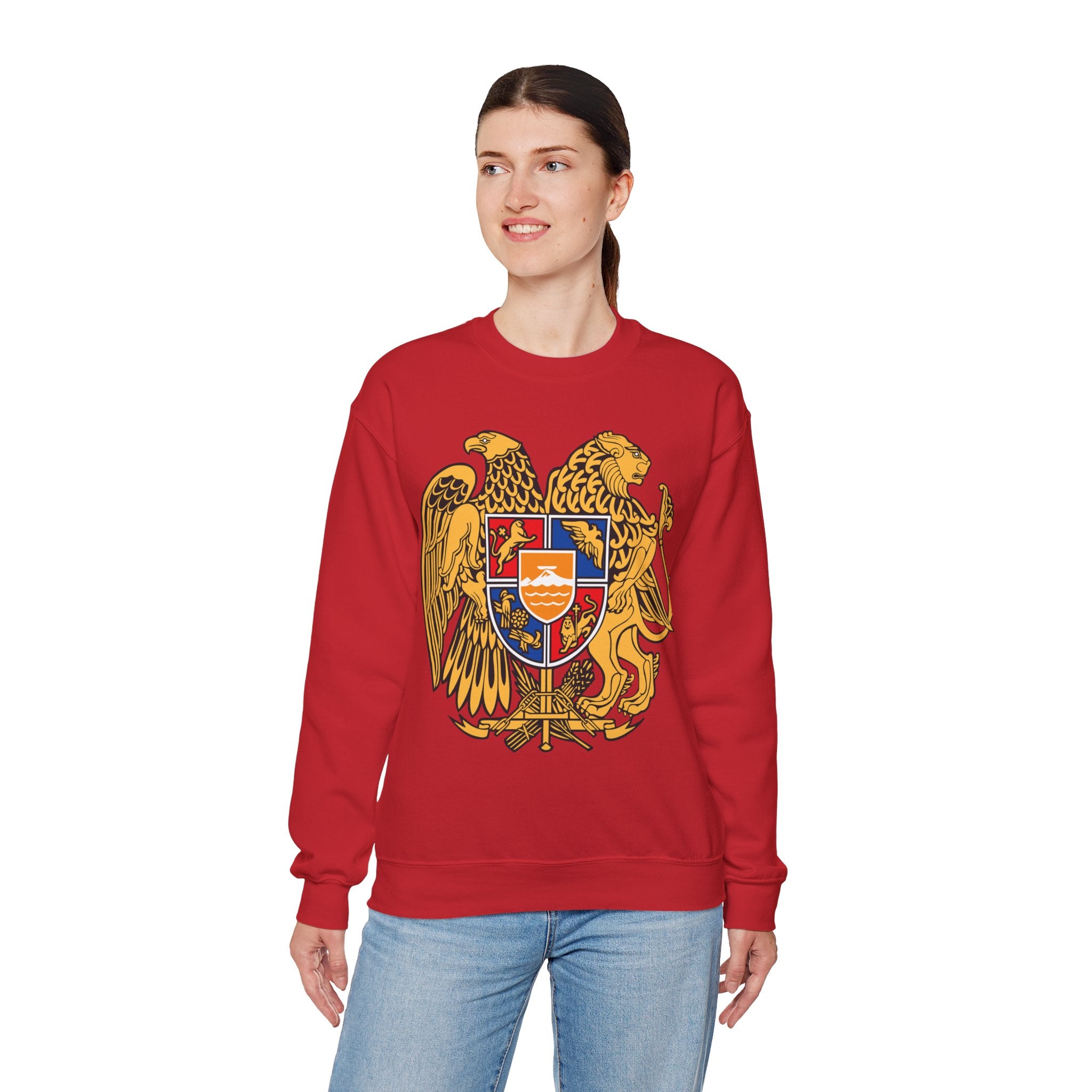 Armenian Coat of Arms Sweatshirt - Historical Vintage Unisex Graphic Pullover
