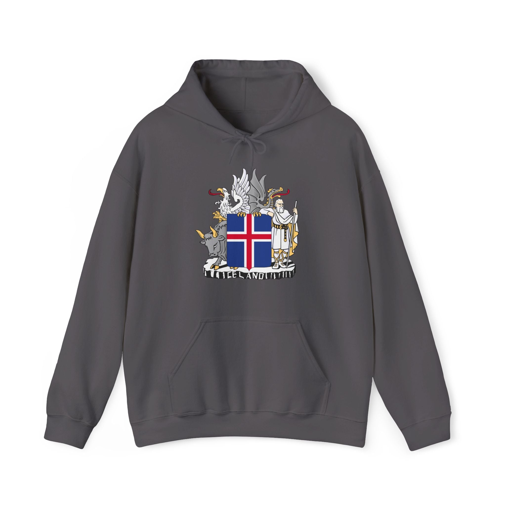 Iceland Viking Hoodie with Historic Coat of Arms