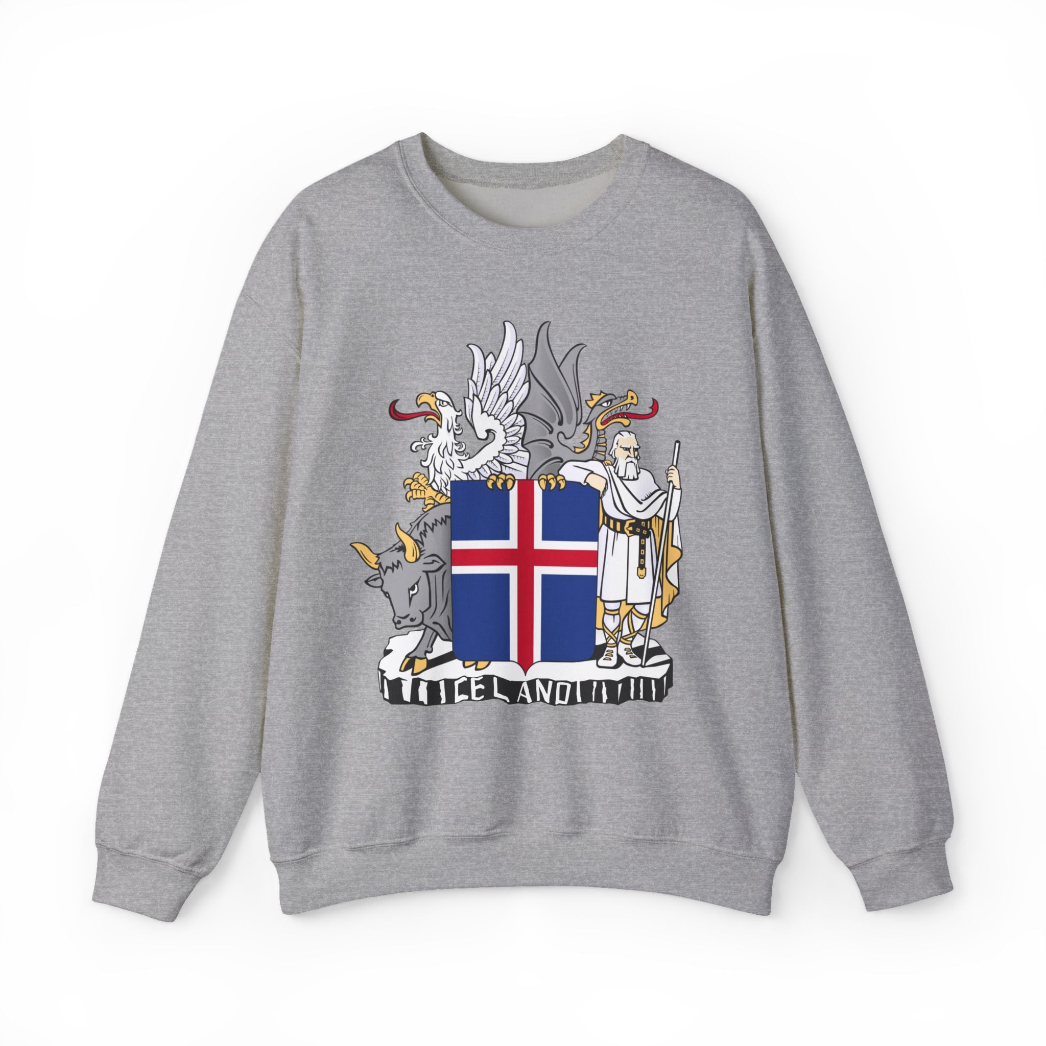 Iceland Viking Sweatshirt with Historic Coat of Arms