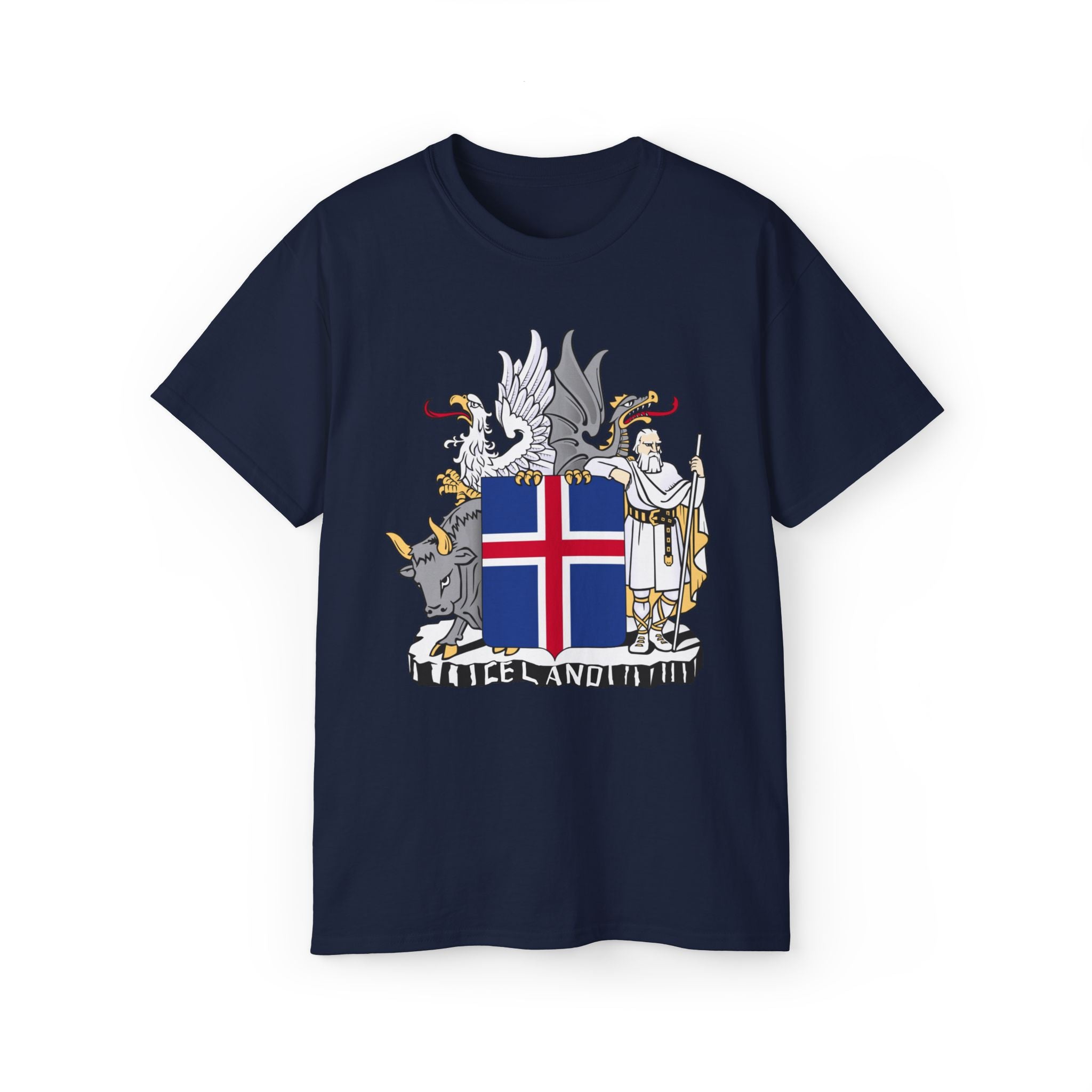 Icelandic T-Shirt with Historic Coat of Arms
