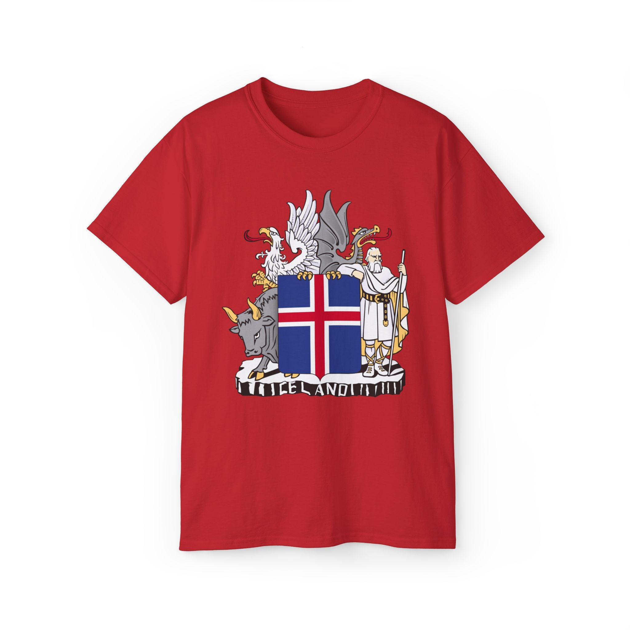 Icelandic T-Shirt with Historic Coat of Arms