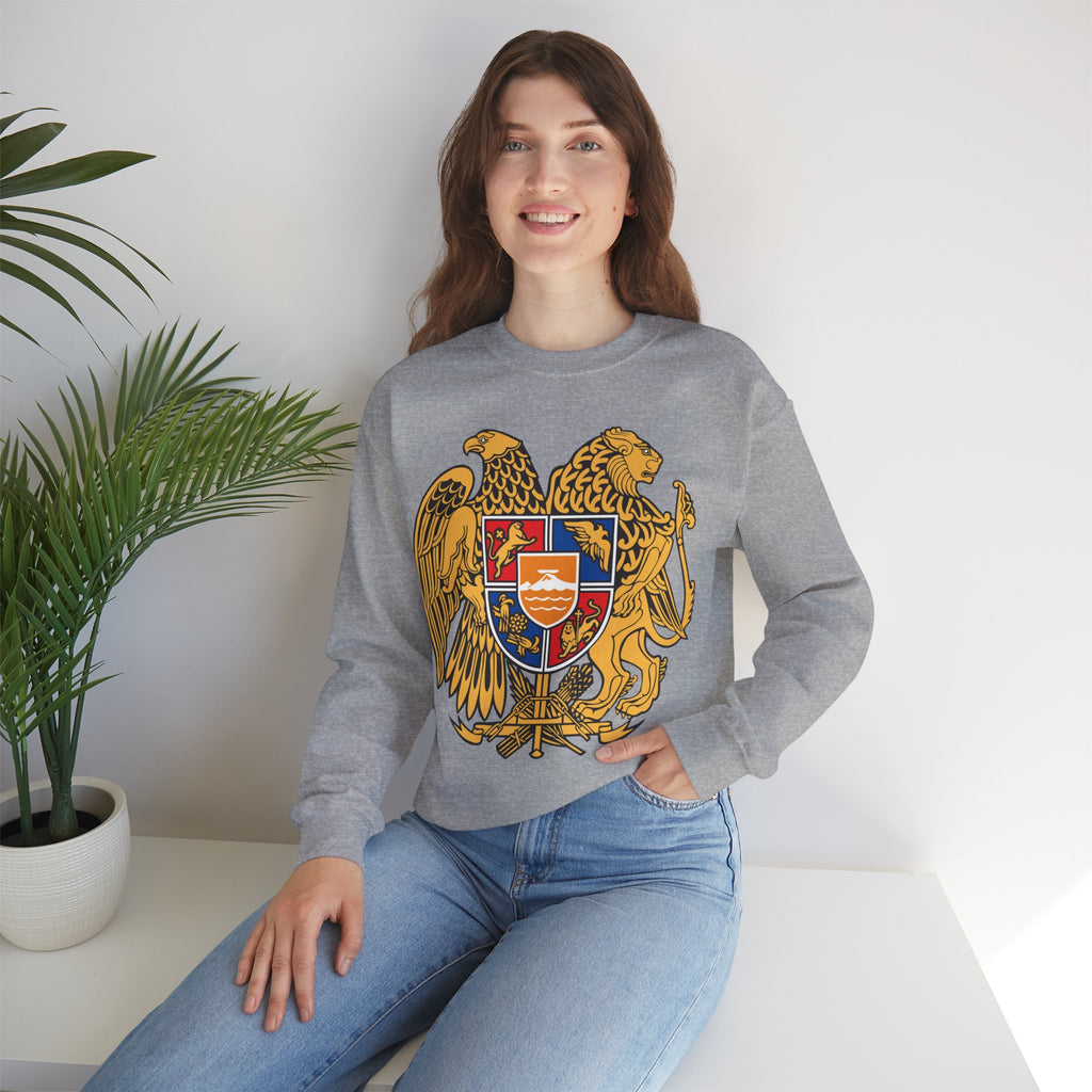 Armenian Coat of Arms Sweatshirt - Historical Vintage Unisex Graphic Pullover