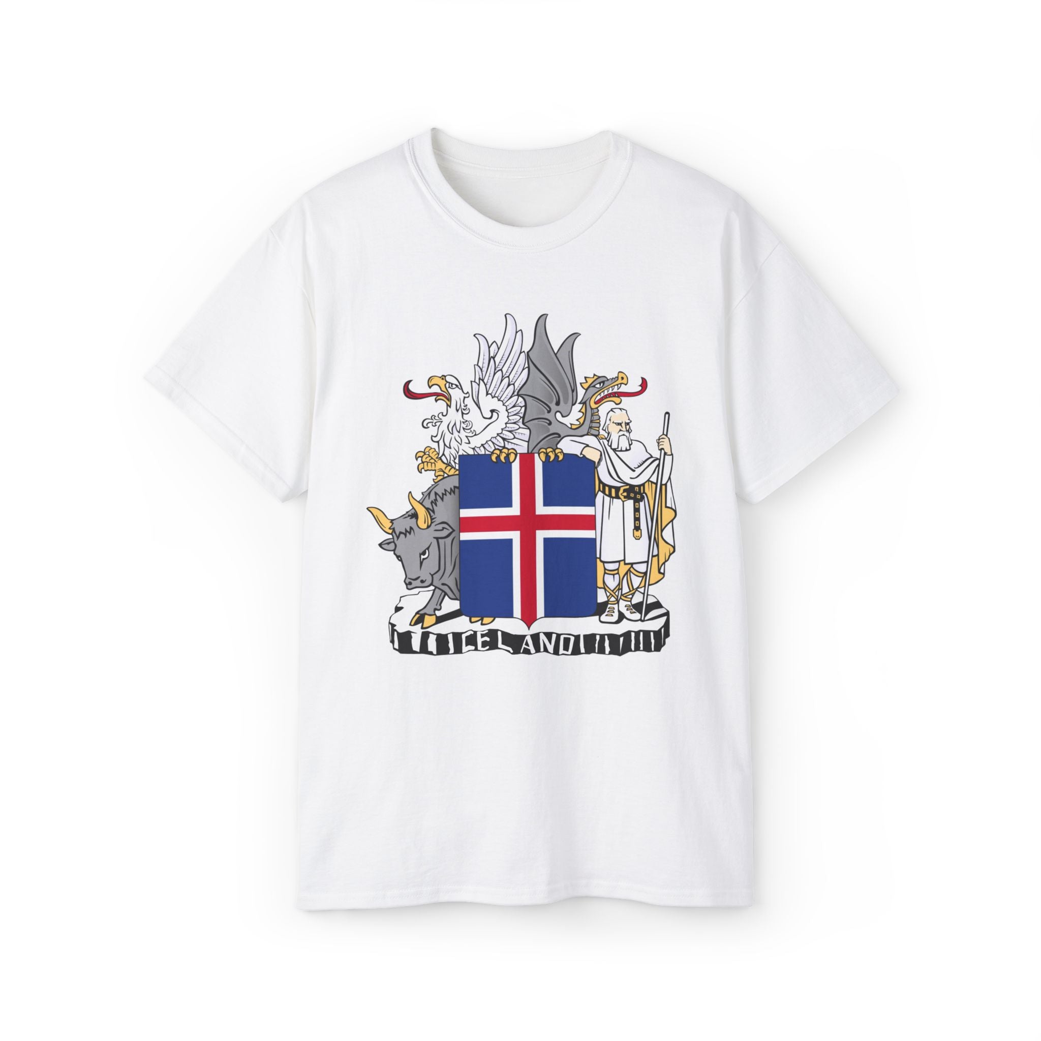 Icelandic T-Shirt with Historic Coat of Arms