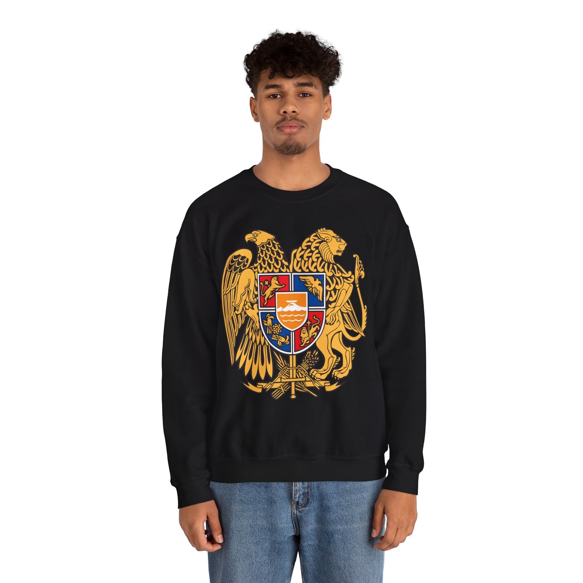 Armenian Coat of Arms Sweatshirt - Historical Vintage Unisex Graphic Pullover