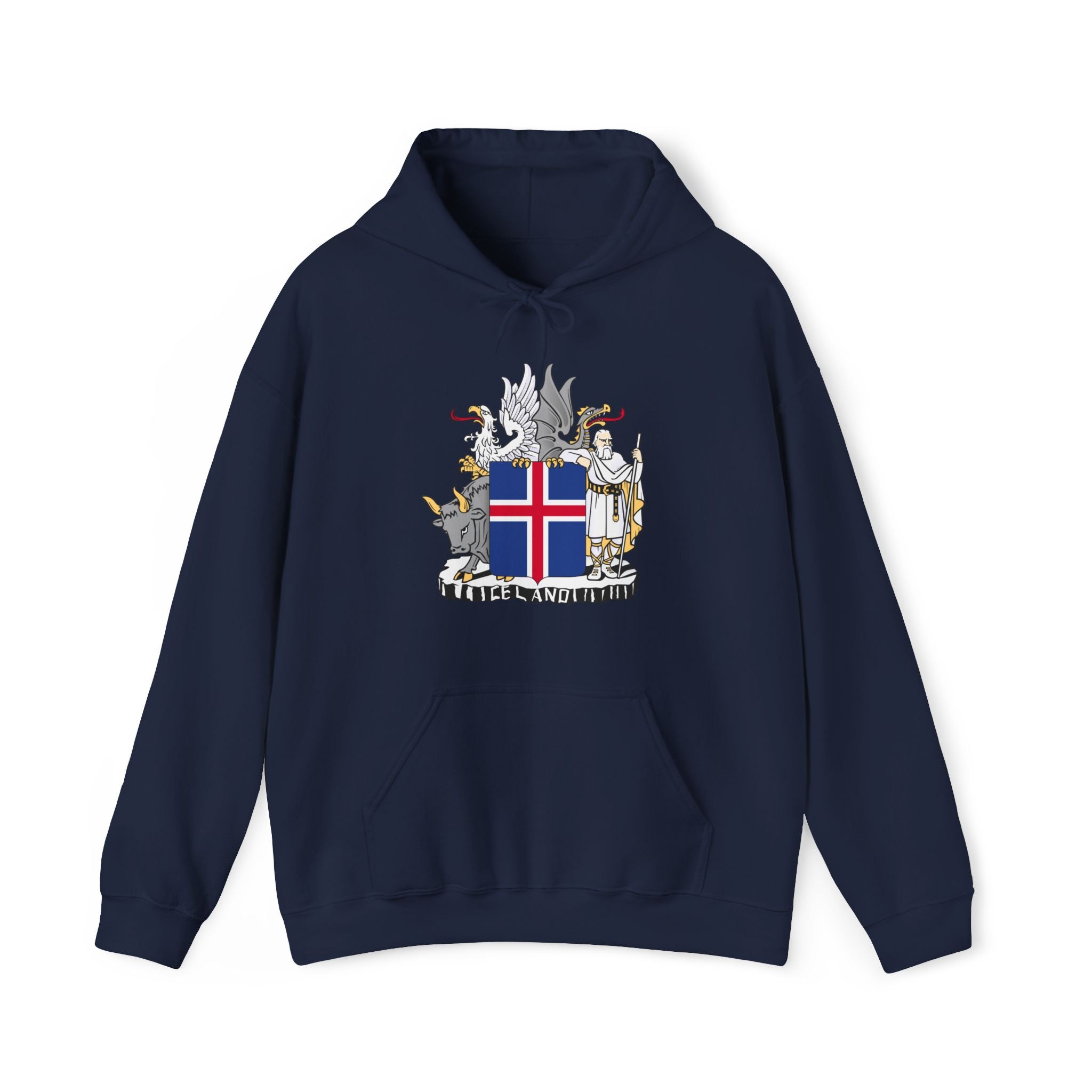 Iceland Viking Hoodie with Historic Coat of Arms