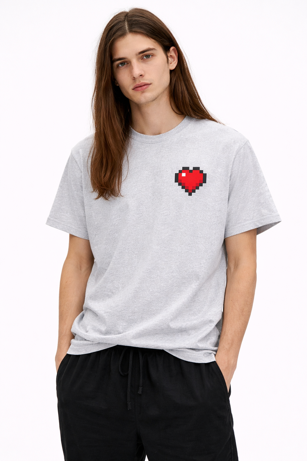 Pixel Heart Tee — Retro 8‑Bit Love Graphic T‑Shirt