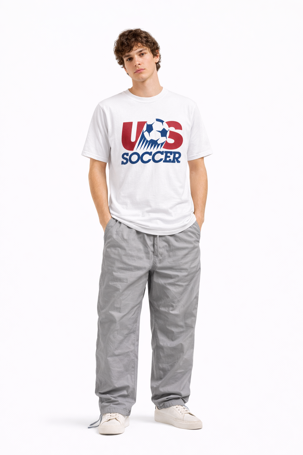 USA Soccer Vintage Logo Tee — Word Cup Soccer Shirt