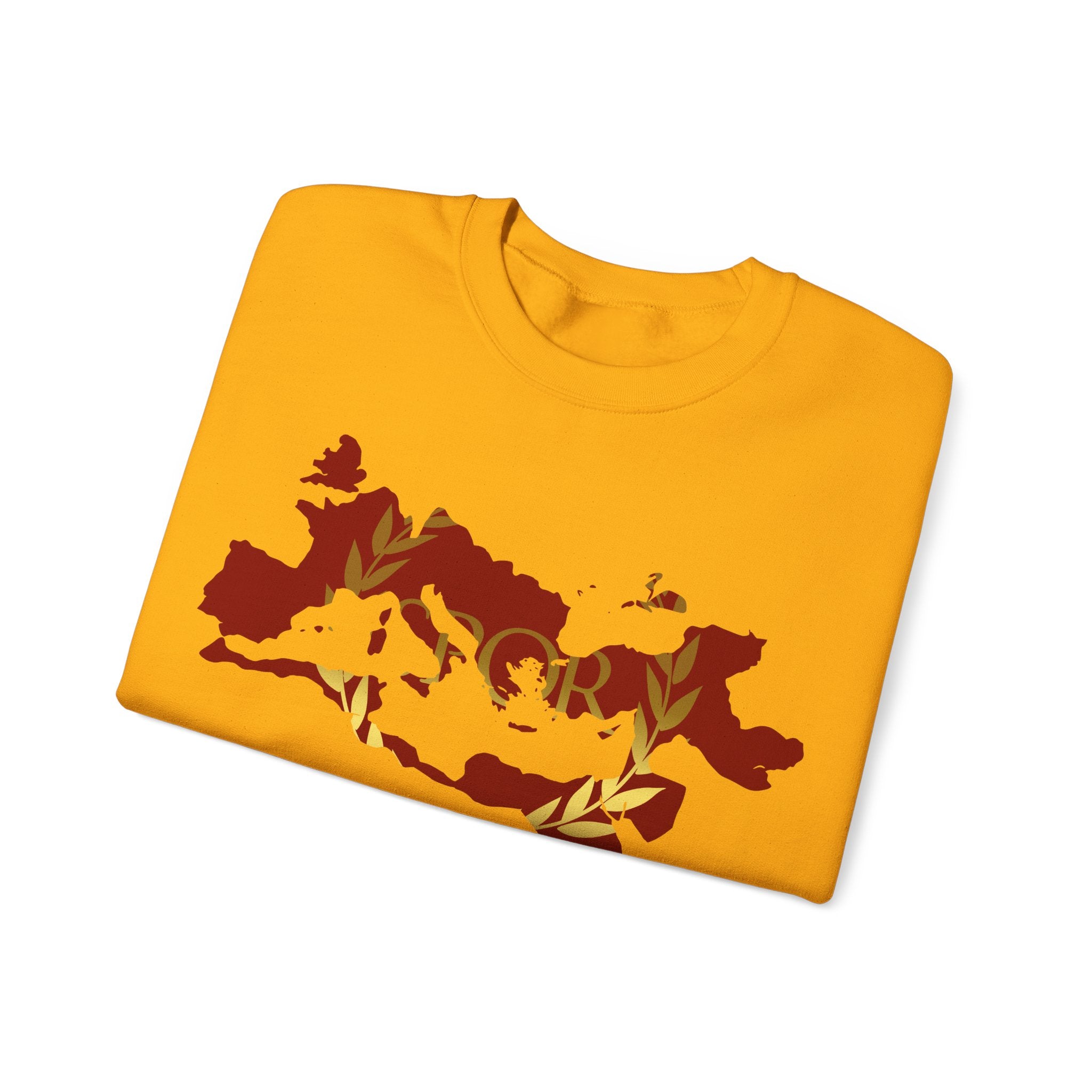 Roman Empire Epic Map and SPQR Logo Crewneck Sweatshirt
