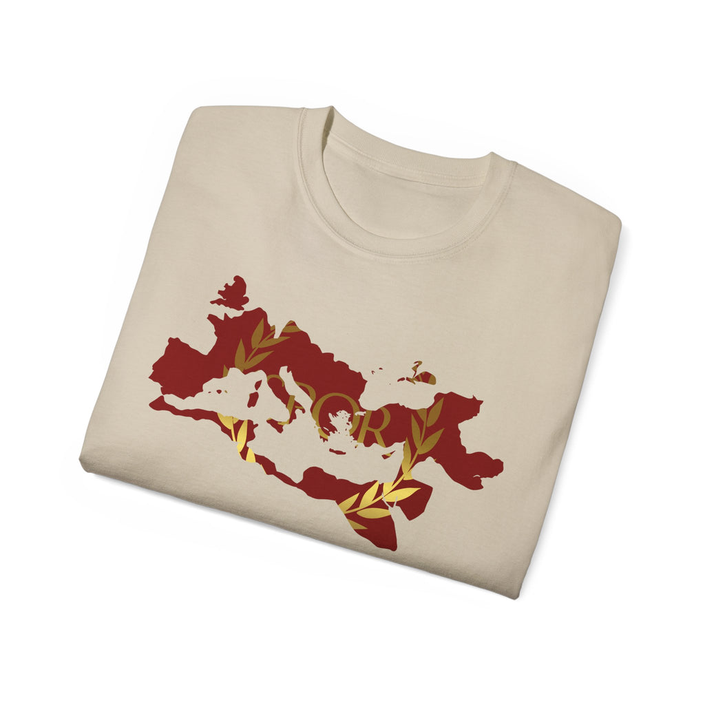 Rome Empire Epic Map Unisex Tee Shirt, SPQR Logo Ancient Rome Tshirt