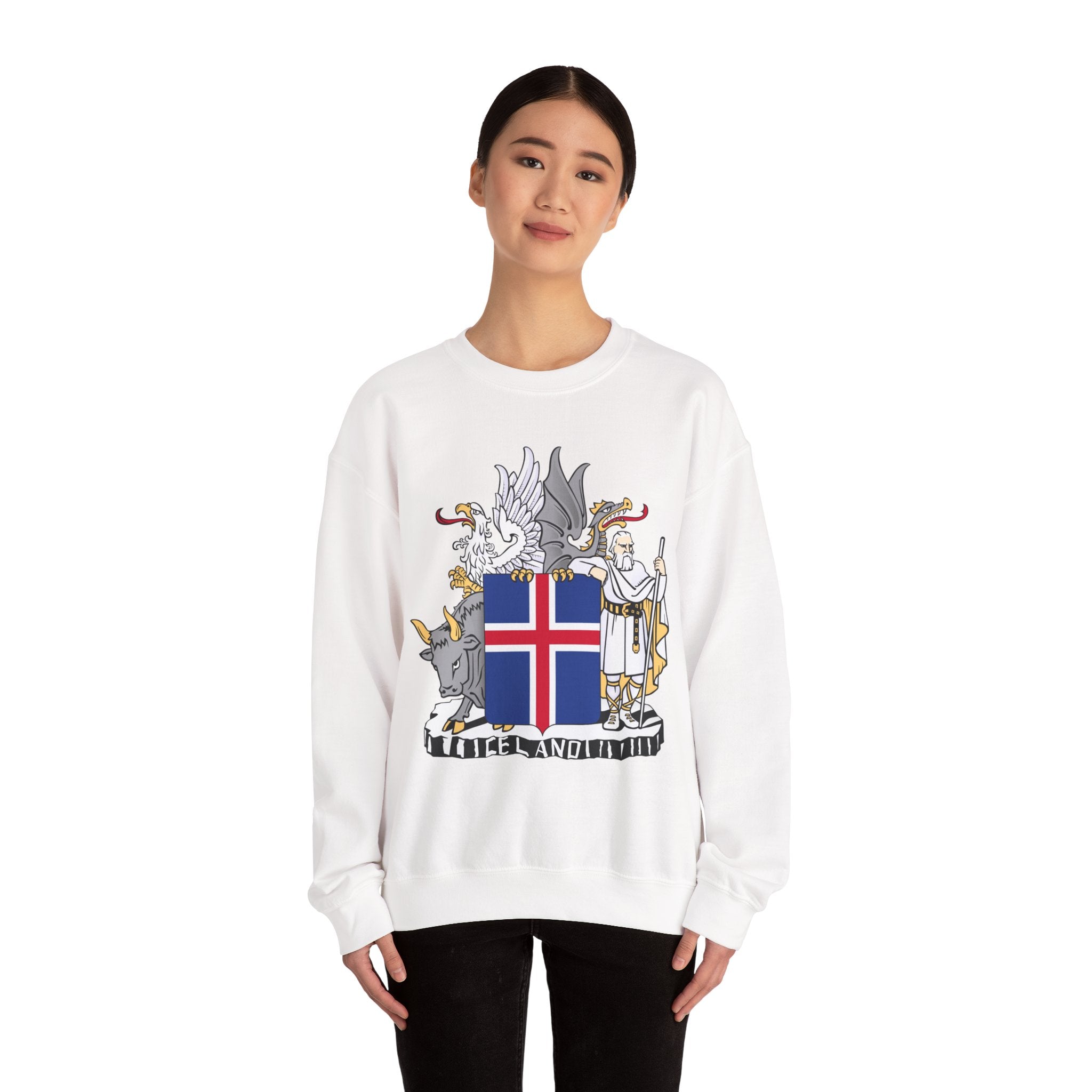 Iceland Viking Sweatshirt with Historic Coat of Arms
