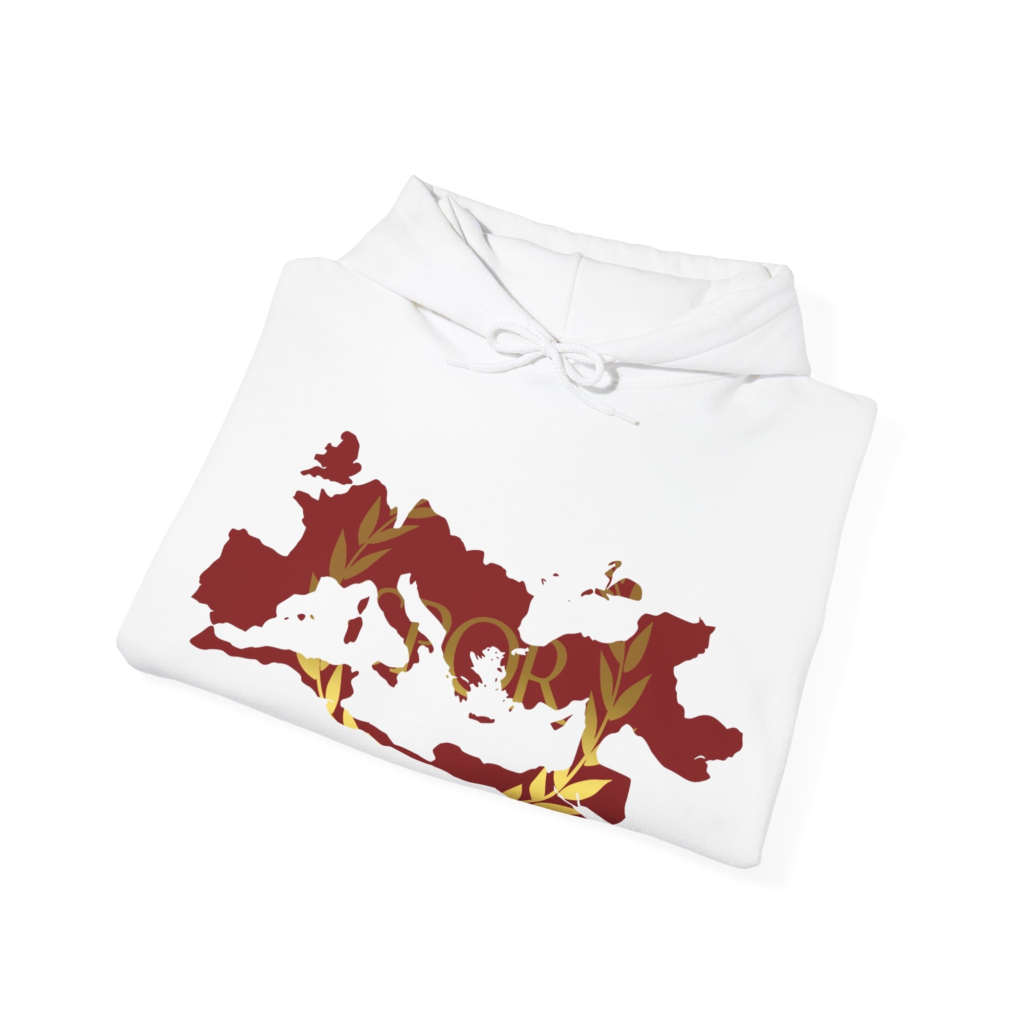 Roman Empire Epic Map and SPQR Logo Crewneck Hoodie