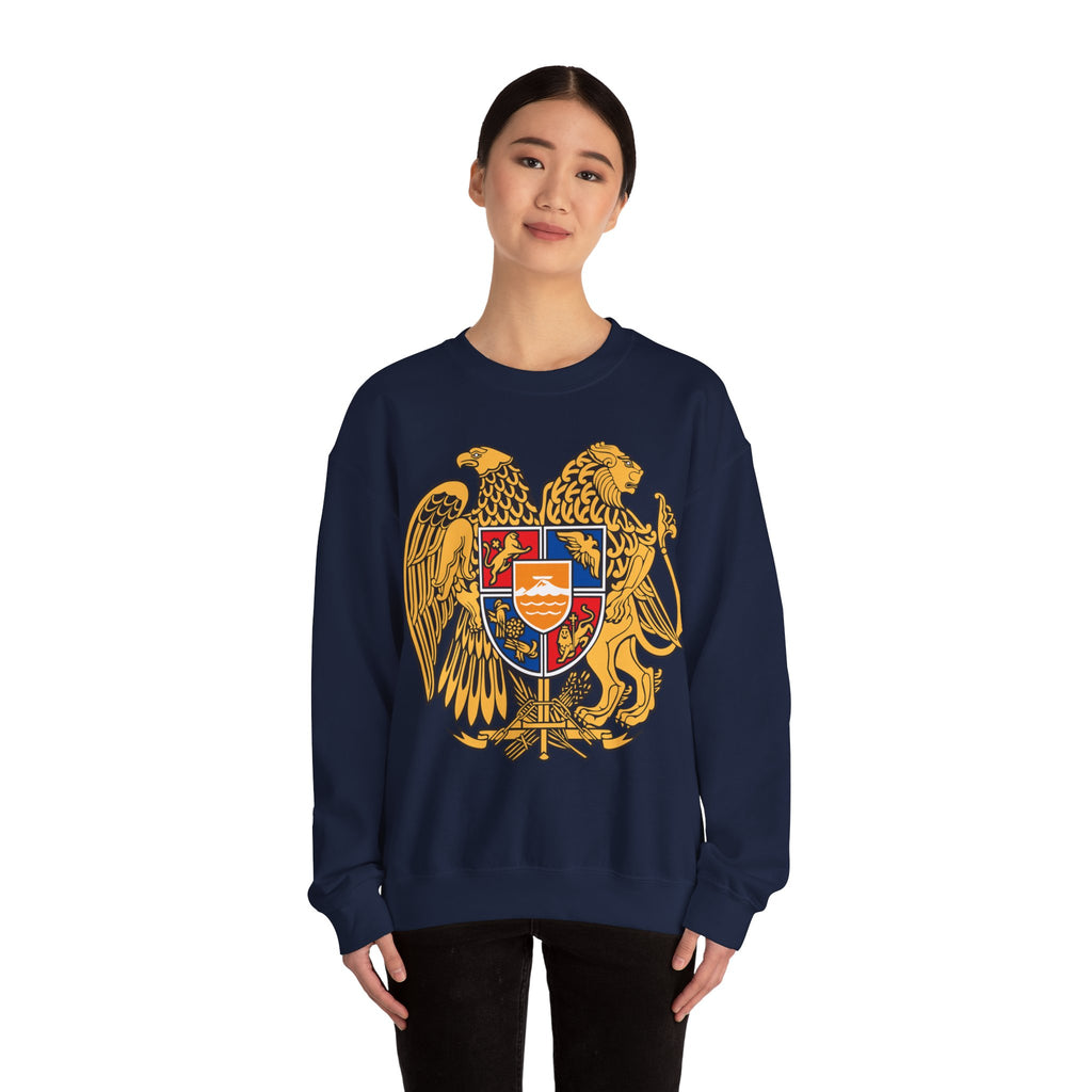 Armenian Coat of Arms Sweatshirt - Historical Vintage Unisex Graphic Pullover