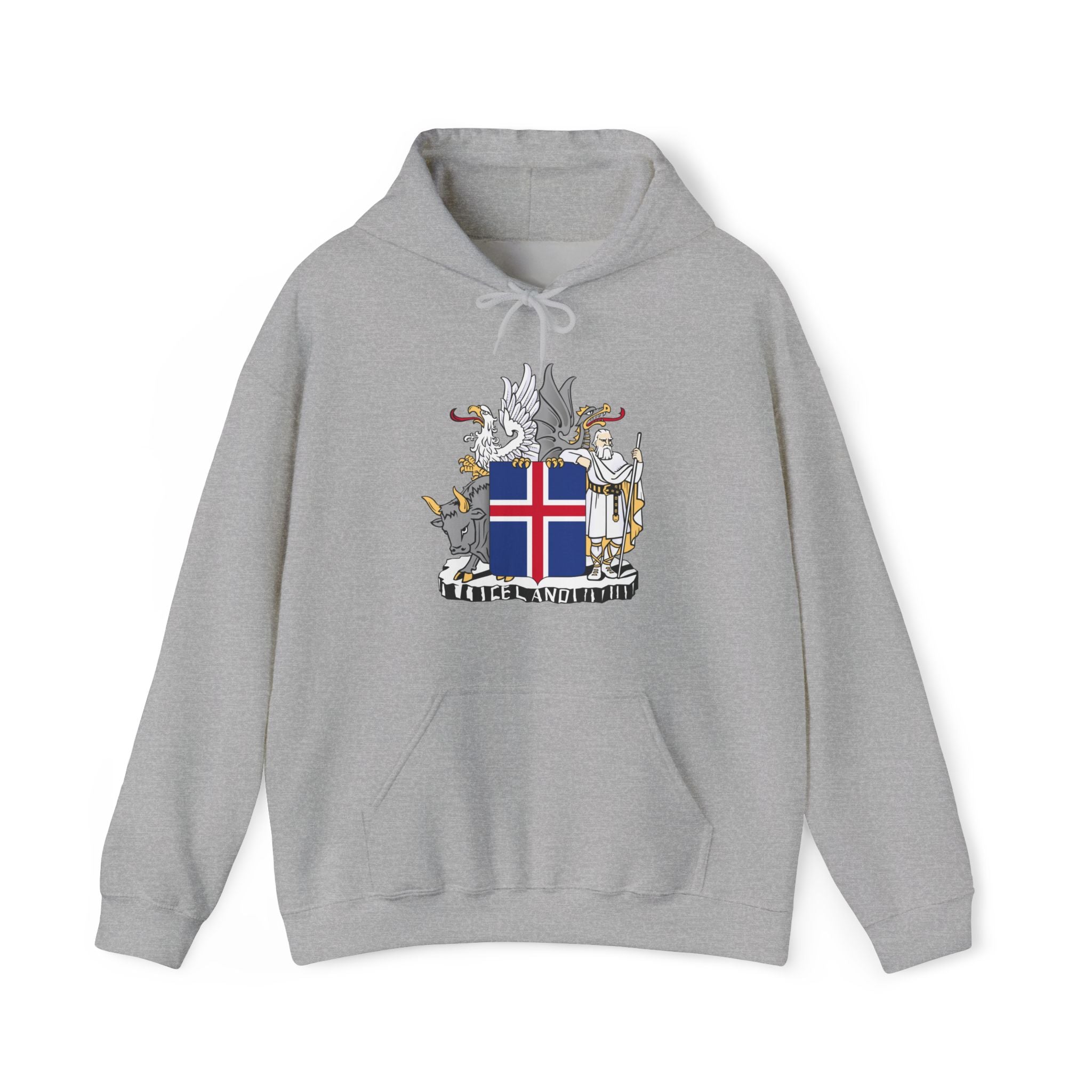 Iceland Viking Hoodie with Historic Coat of Arms
