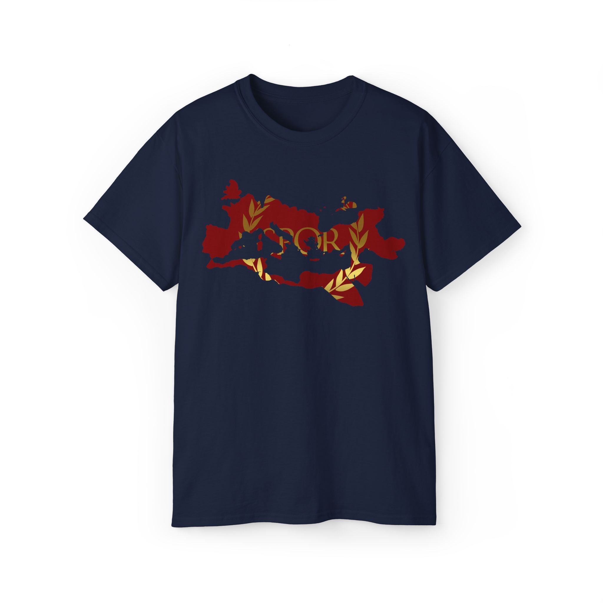 Rome Empire Epic Map Unisex Tee Shirt, SPQR Logo Ancient Rome Tshirt