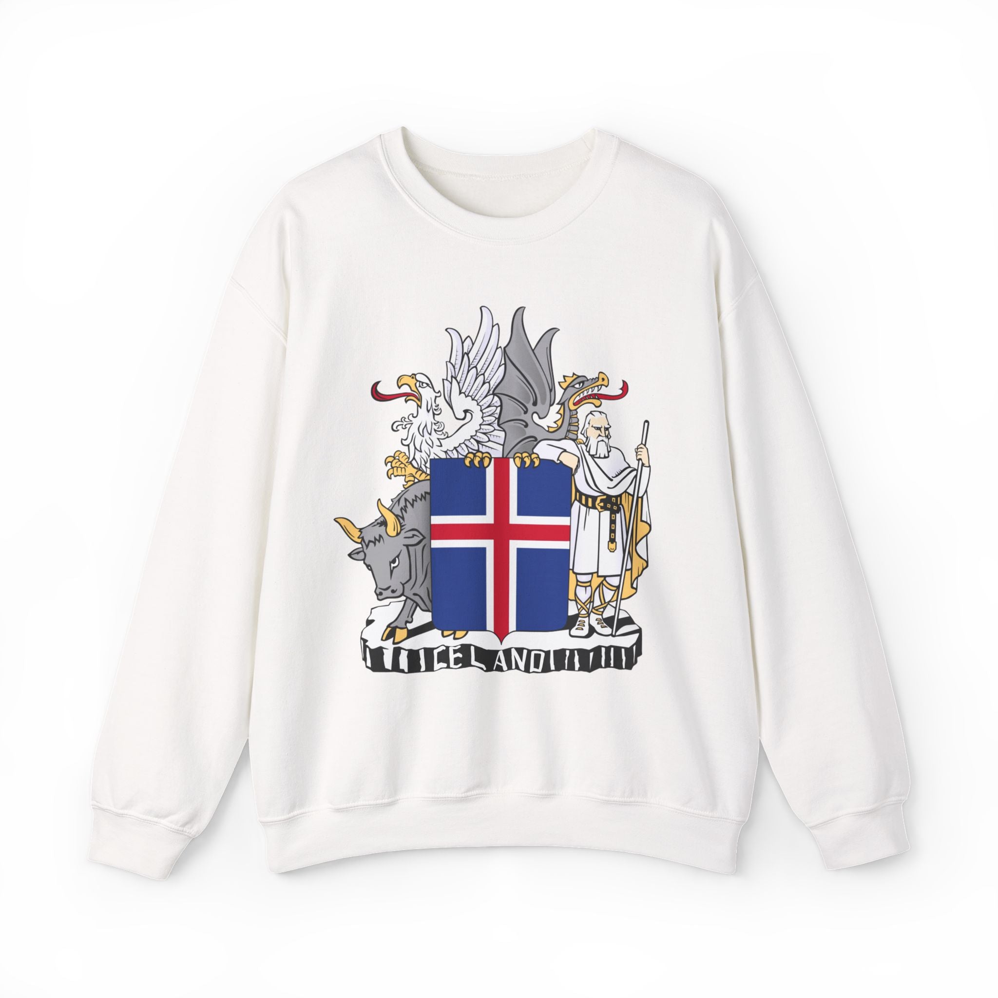 Iceland Viking Sweatshirt with Historic Coat of Arms
