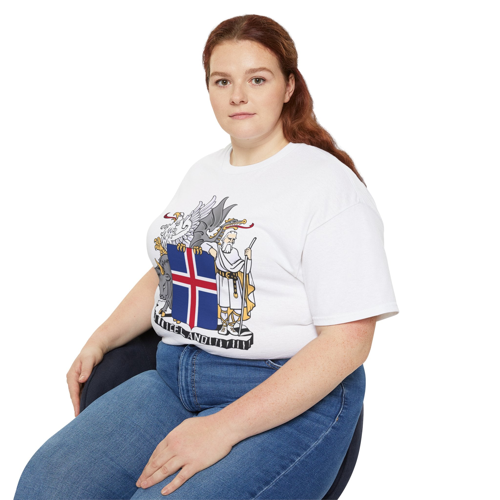 Icelandic T-Shirt with Historic Coat of Arms