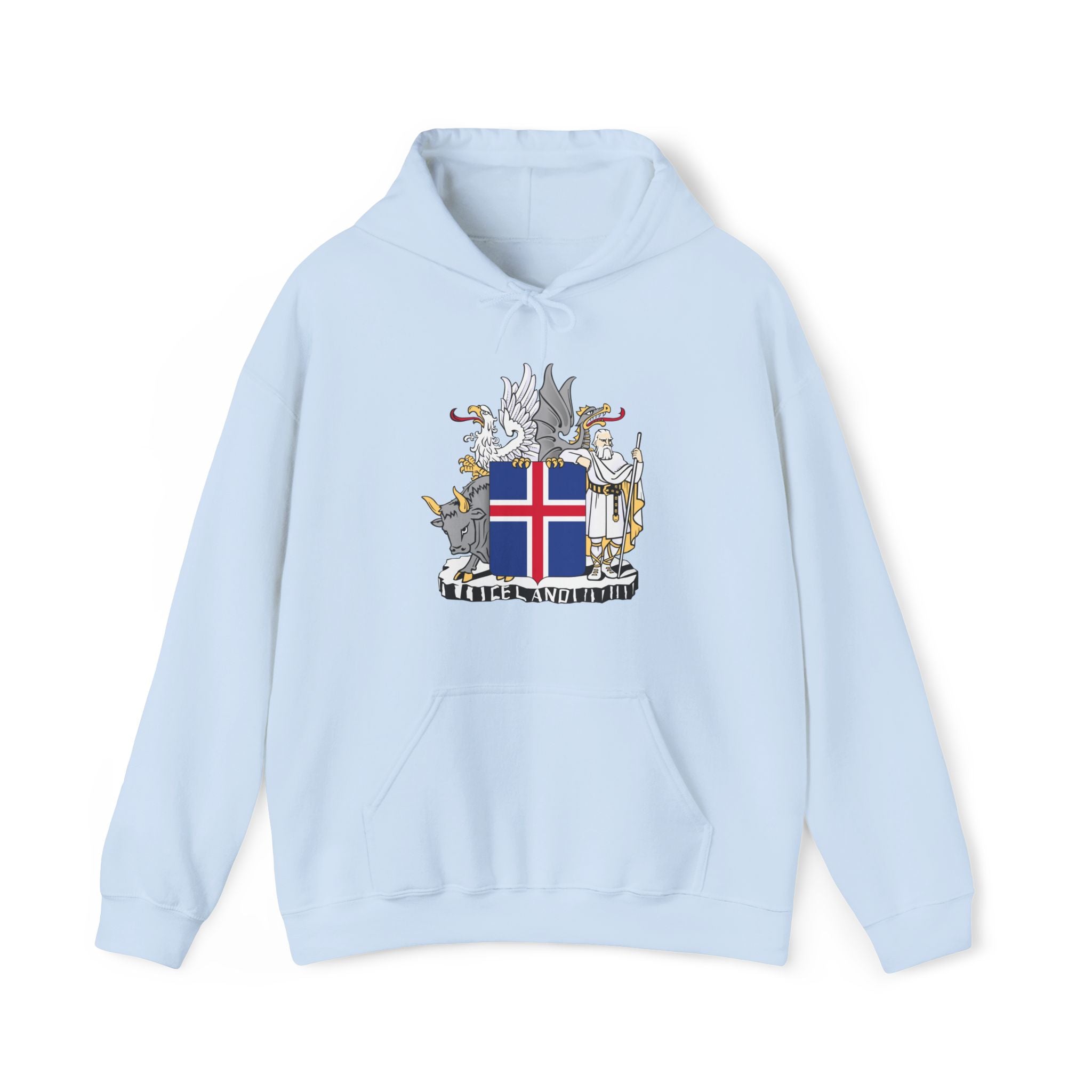 Iceland Viking Hoodie with Historic Coat of Arms
