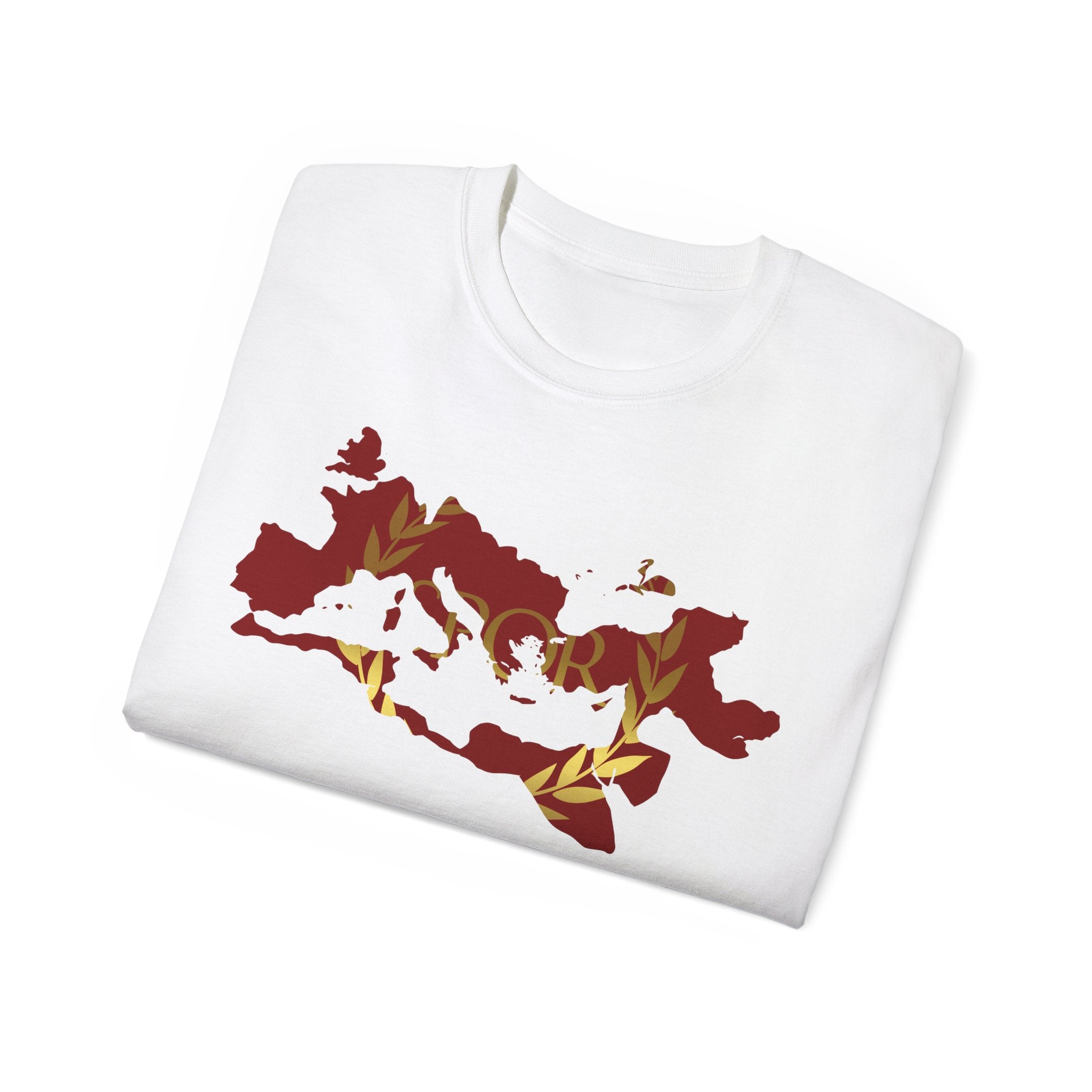 Rome Empire Epic Map Unisex Tee Shirt, SPQR Logo Ancient Rome Tshirt