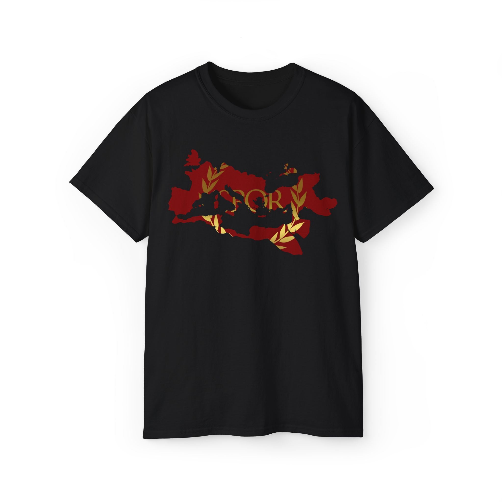 Rome Empire Epic Map Unisex Tee Shirt, SPQR Logo Ancient Rome Tshirt