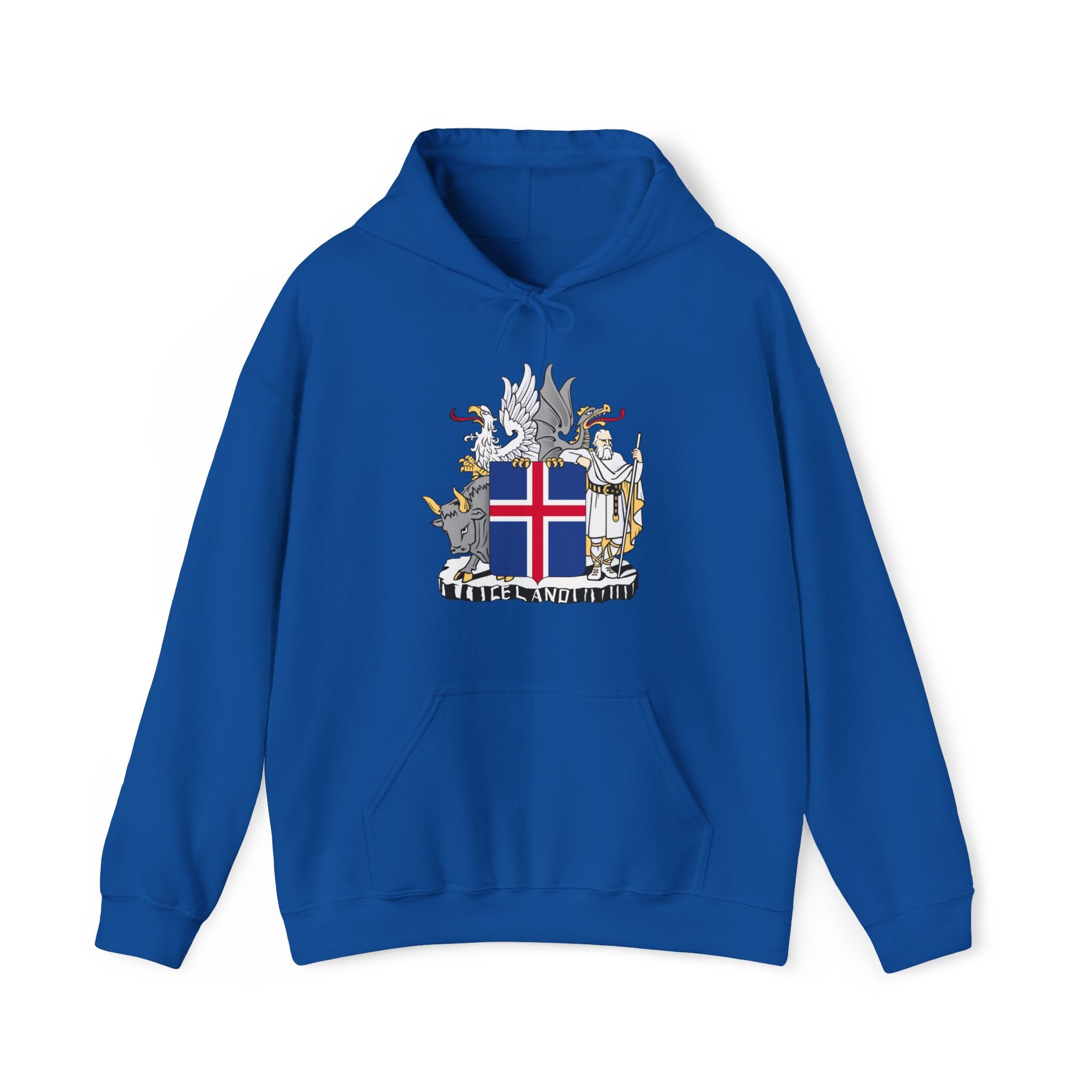 Iceland Viking Hoodie with Historic Coat of Arms